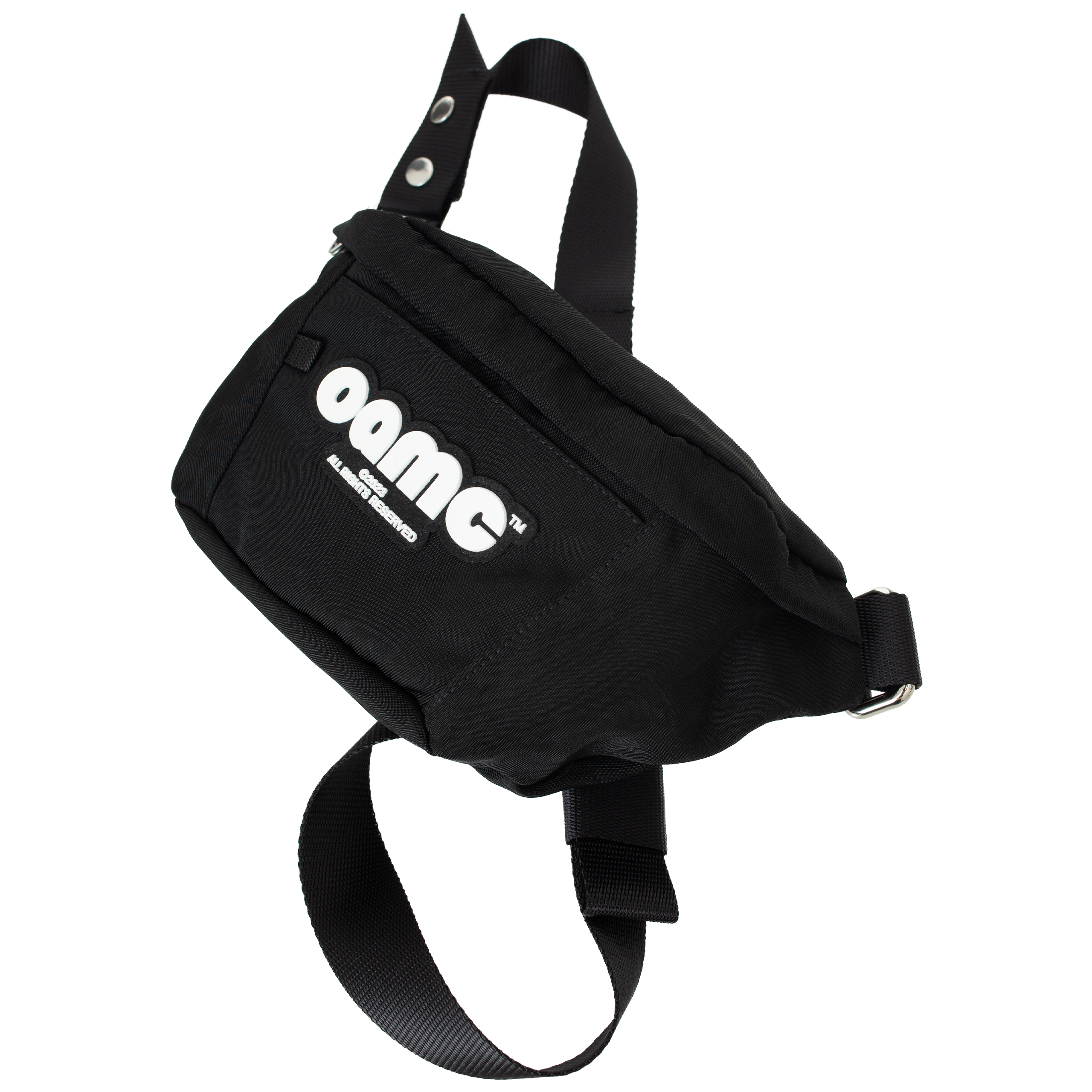 Shop Oamc Logo Belt Bag In Black