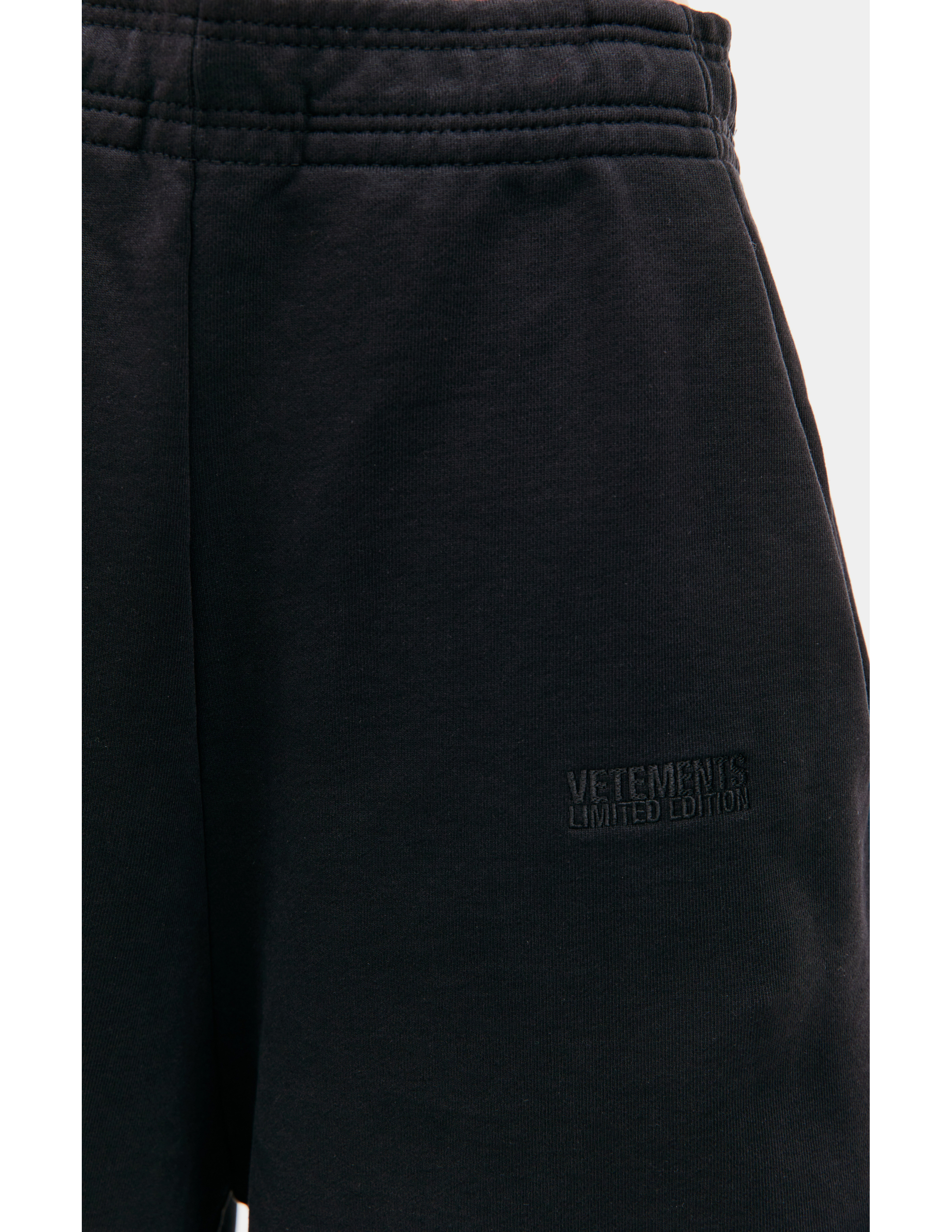 Shop Vetements Cotton Wide Legs Sweatpants In Black