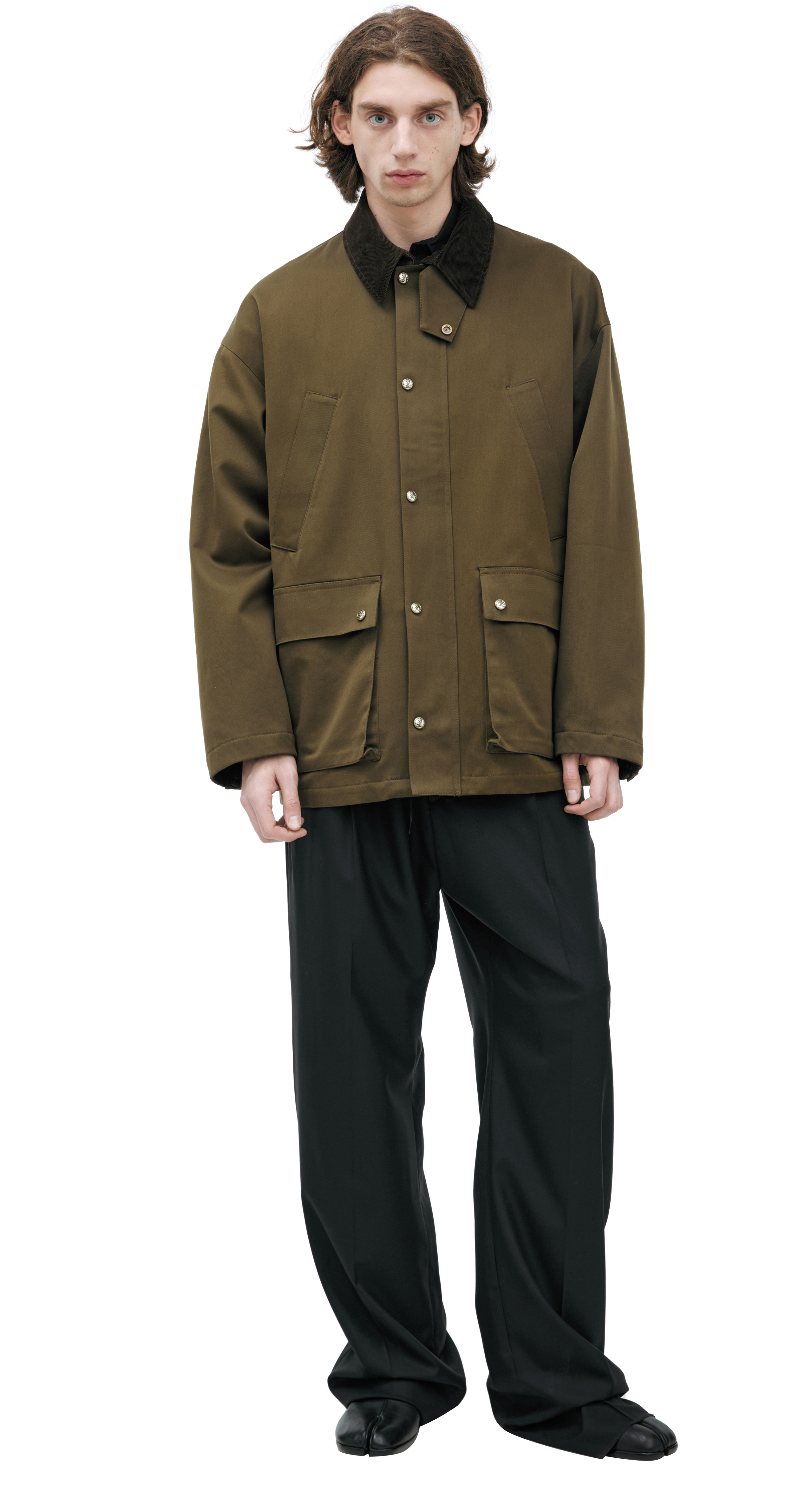 Mastermind Japan Jacket With Lapel Collar In Green