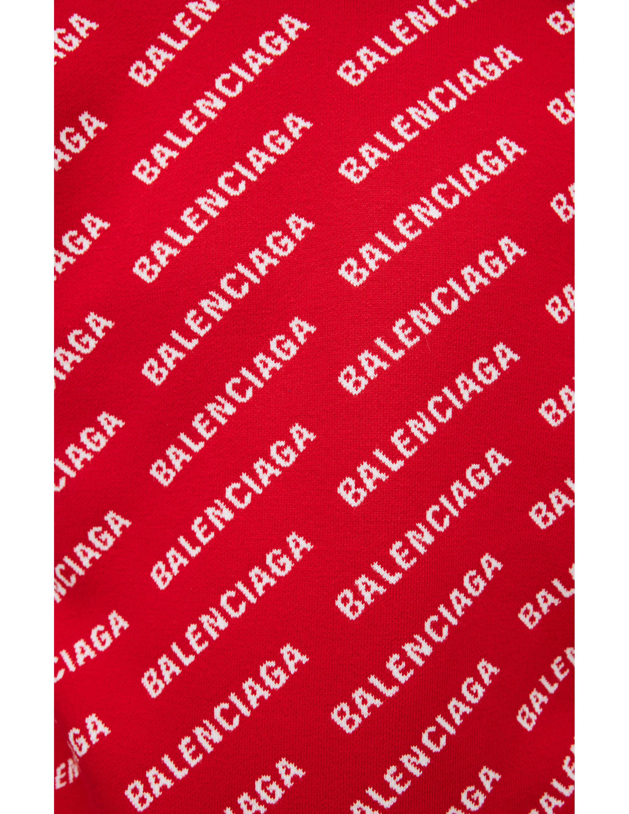 Shop Balenciaga Red Logo Sweater