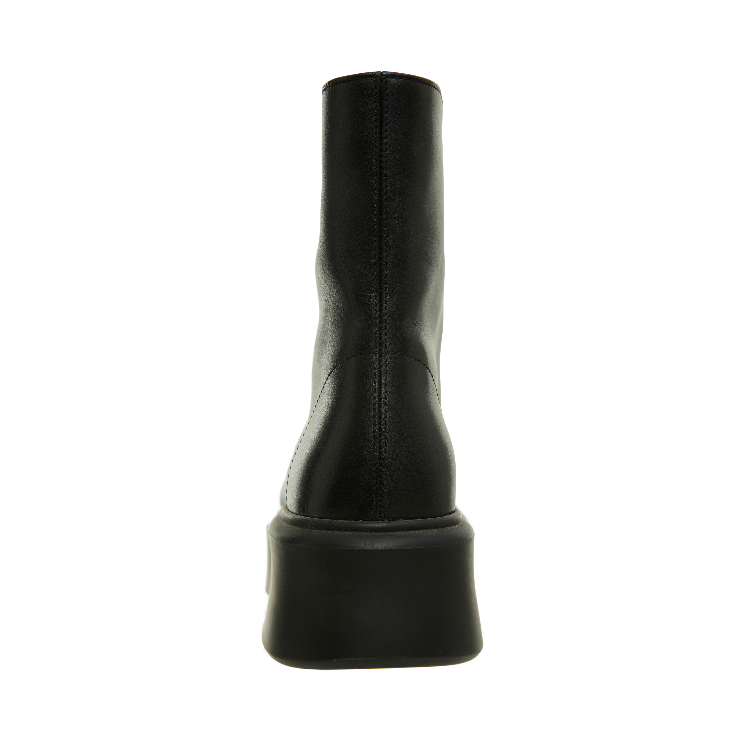 The Row Leather Boots With Zipper In Black