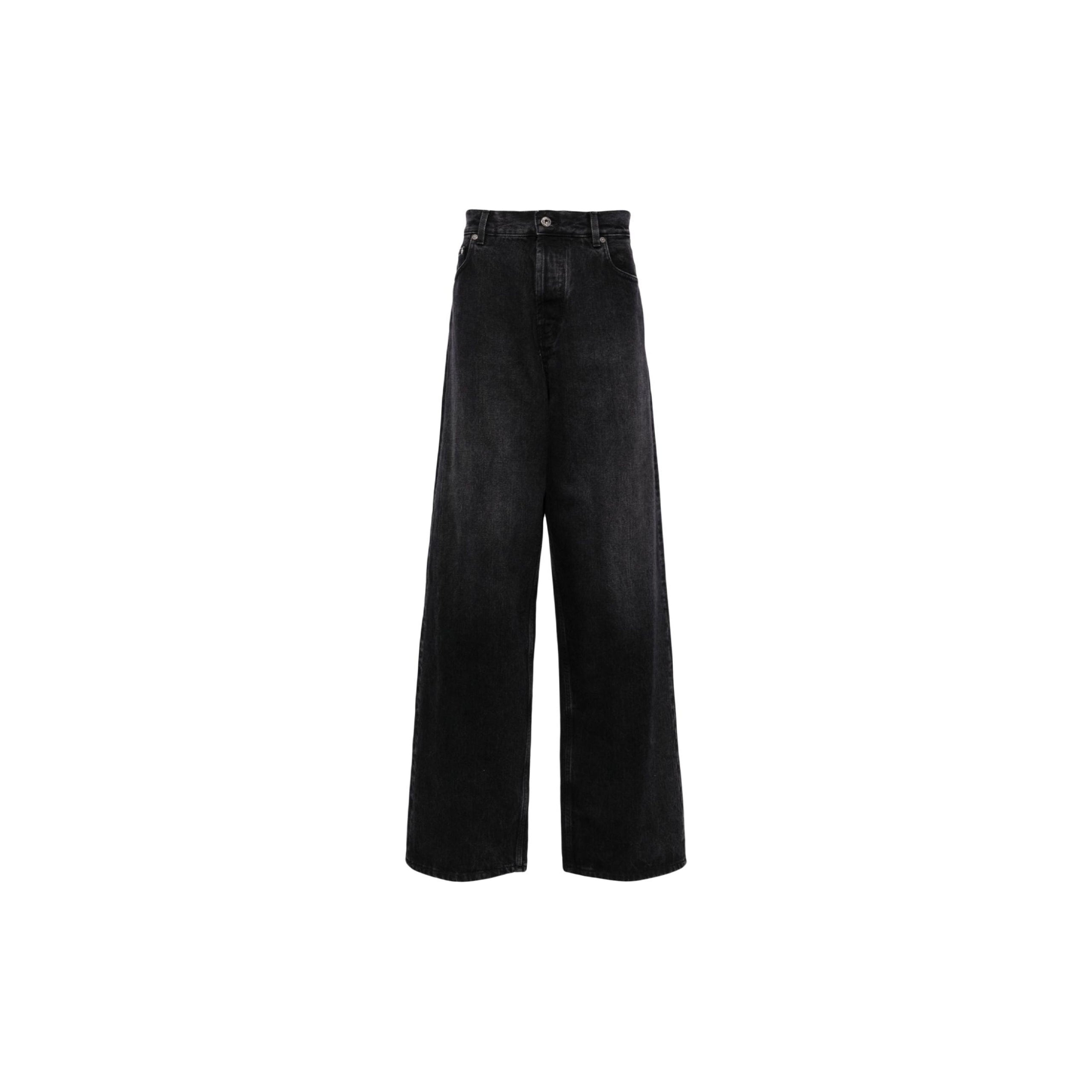 Off-white Straight Leg Jeans In Black