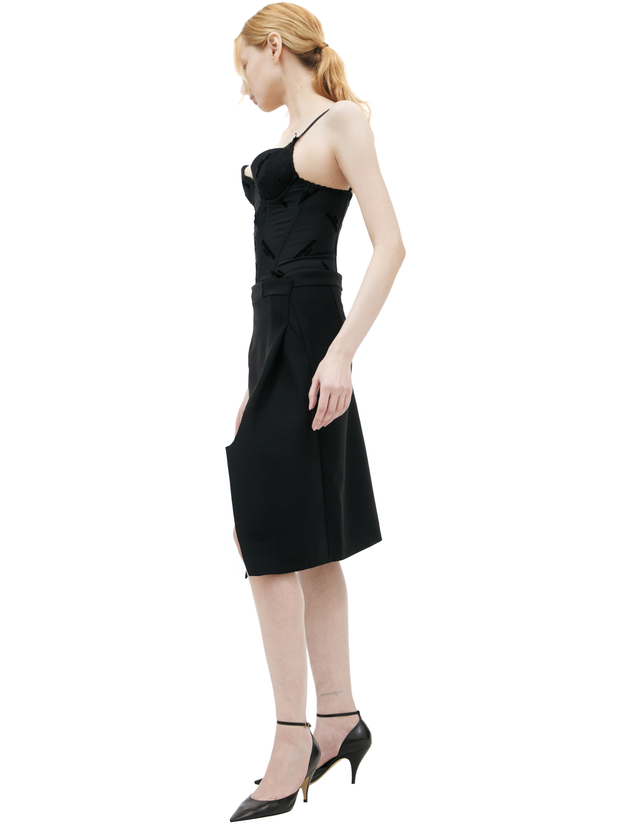 Vetements Black Midi Skirt
