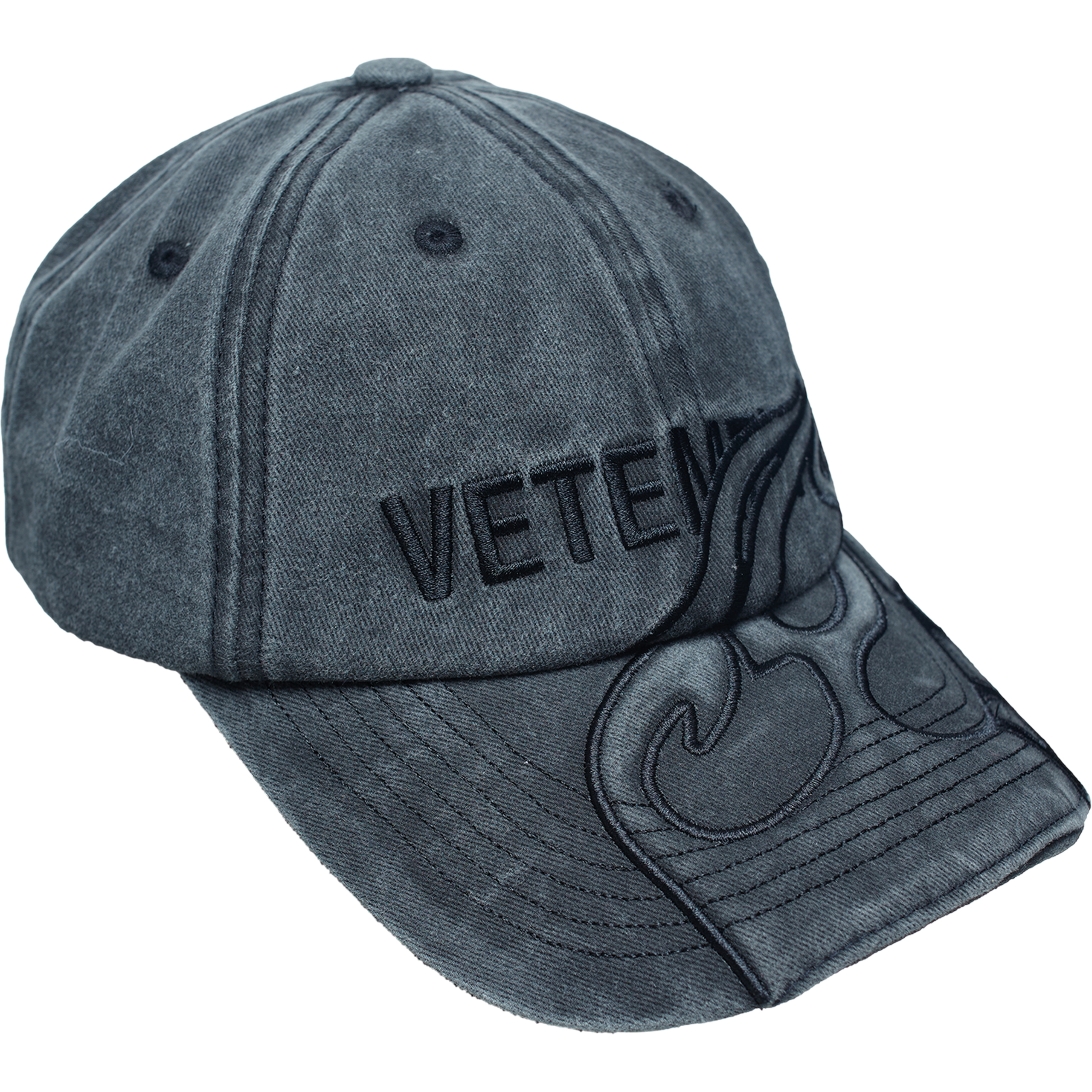 VETEMENTS Flame logo denim cap