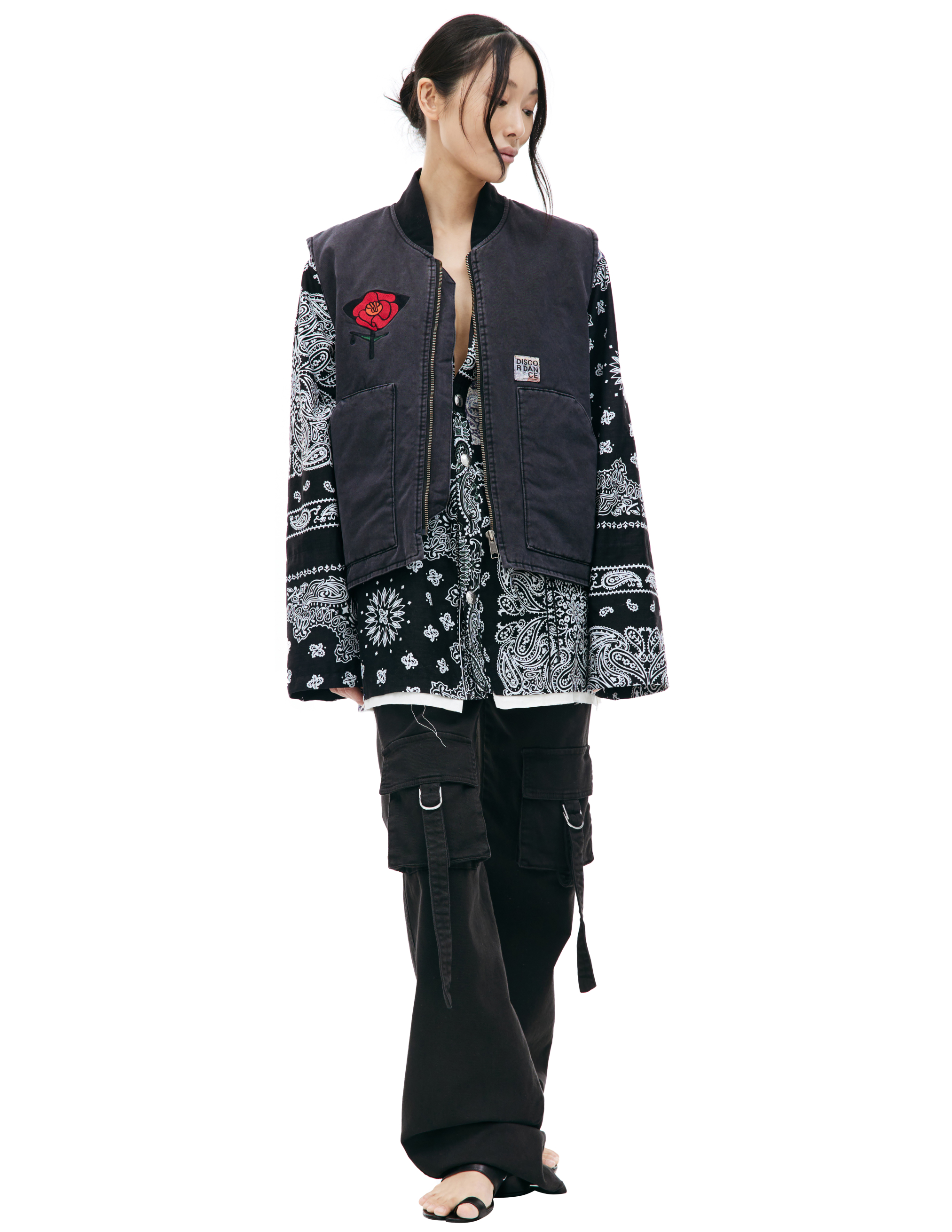 Children of the discordance Embroidered cotton vest
