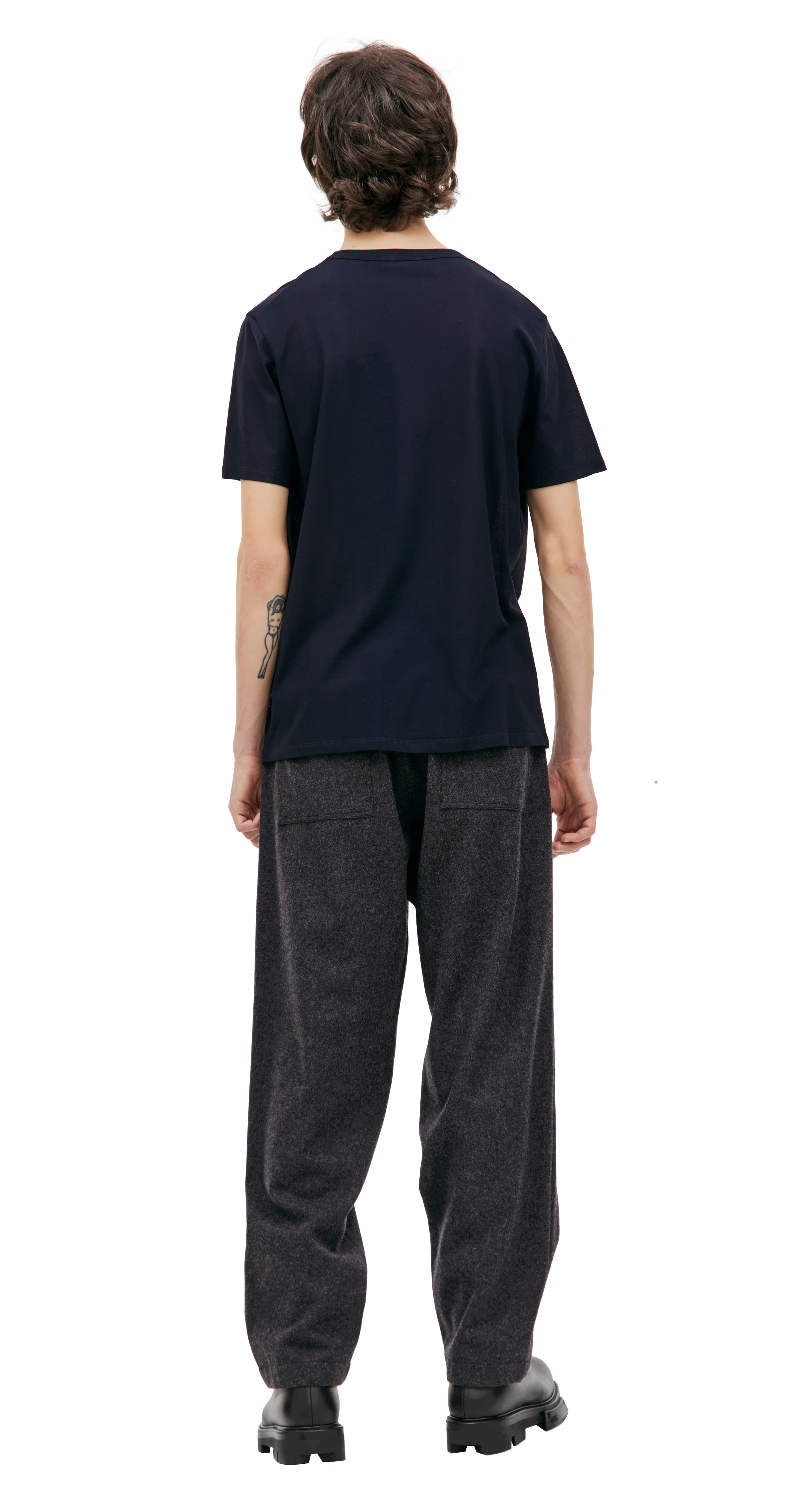 Tシャツ・カットソー JIL SANDER Men Sweater J23GC0101J14532 402 BLUE Jil Sander Boxy Logo T-Shirt | Saks Fifth Avenue