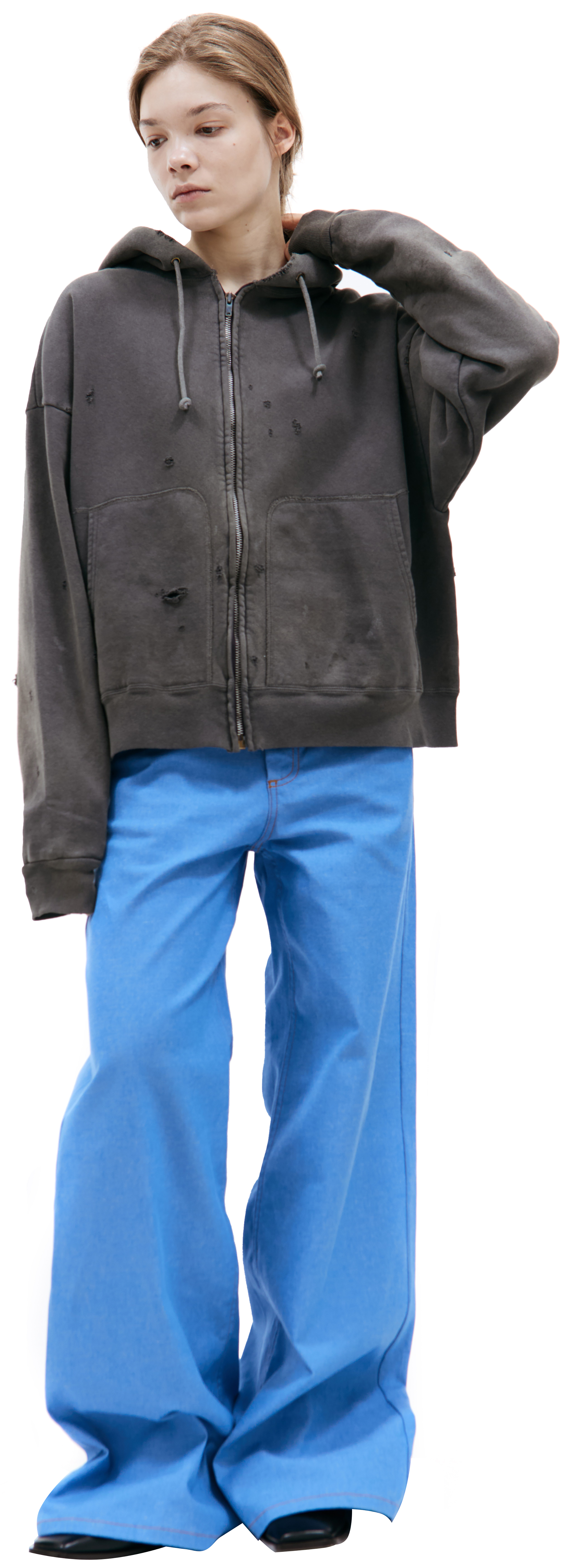 [SAINTPAIN]★25SS★PHANTOM MESHED KNIT ZIPUP★関税込 MUSINSA | SAINTPAIN SP Phantom Mesh Knit Zip-up Black