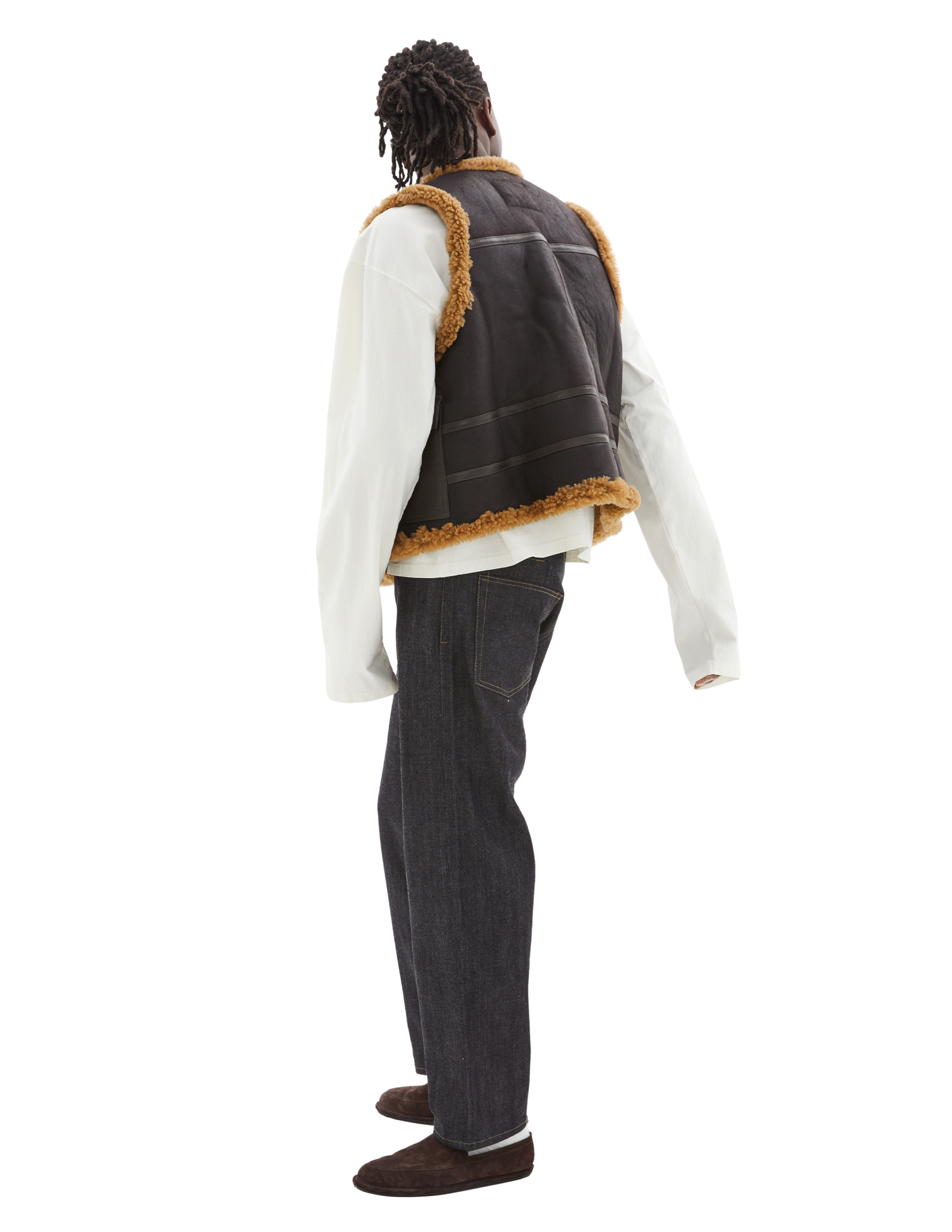 Martine Rose Leather Vest In Multi