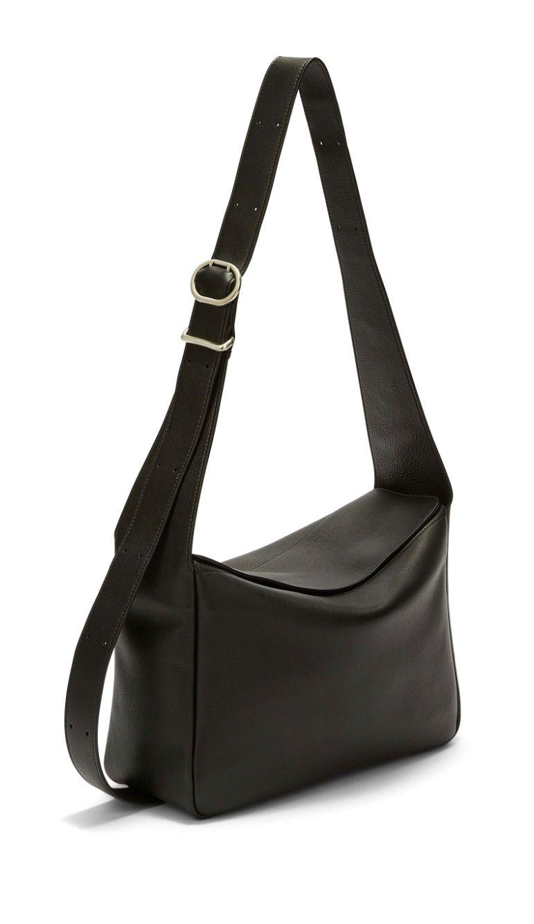 Jil Sander Black Leather Bag In Black