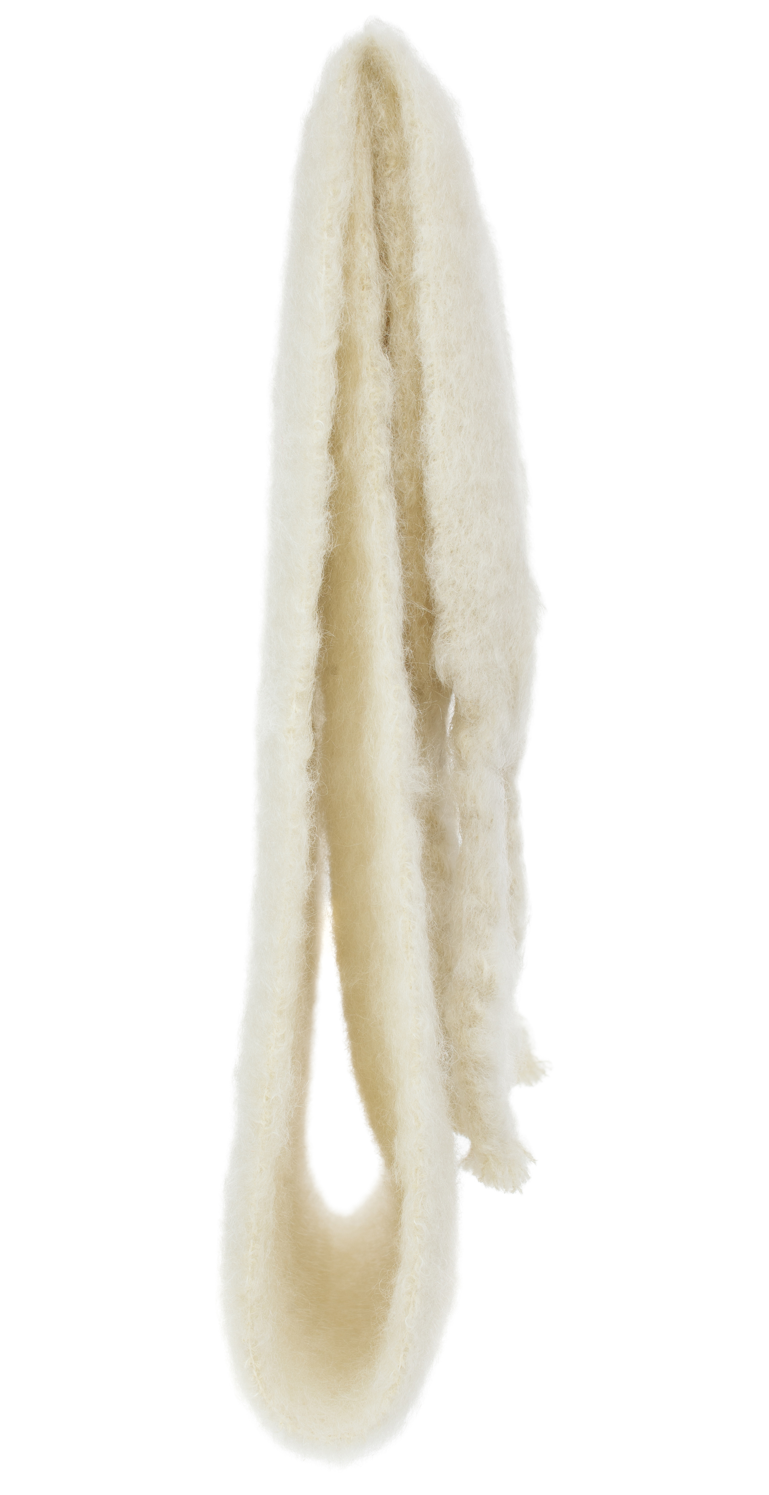 Buy Jil Sander men yellow brushed knit mohair scarf for $427