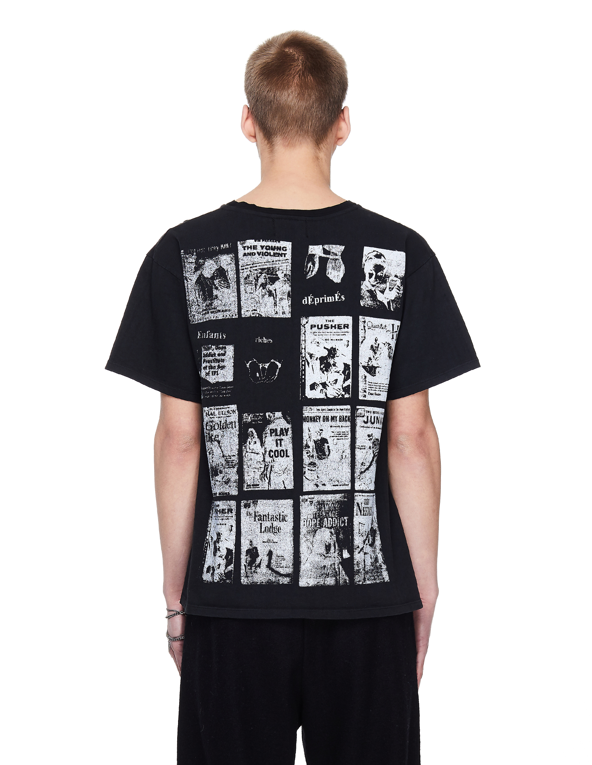 Buy Enfants Riches Déprimés men black addiction t-shirt for $600