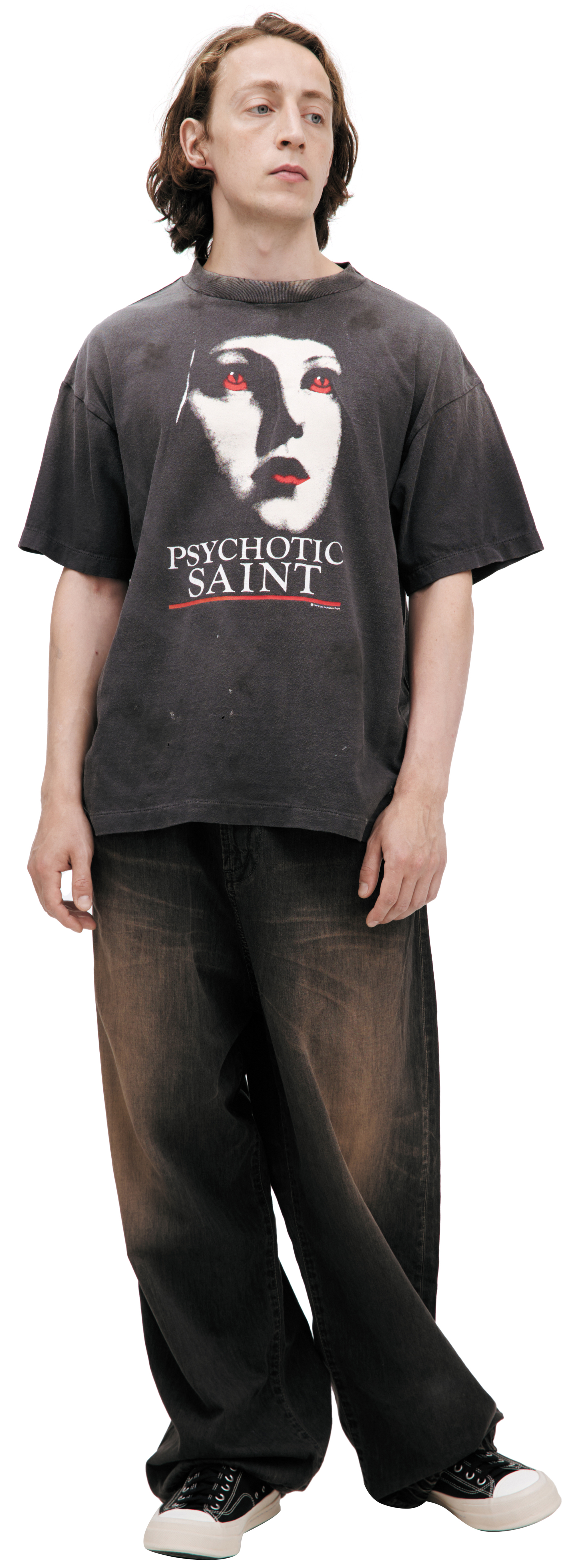 SAINT Mxxxxxx / SAINT HORROR Tシャツ　L SAINT Mxxxxxx SAINT MICHAEL SS26 SS T-SHIRT/SAINT HORROR / WHT
