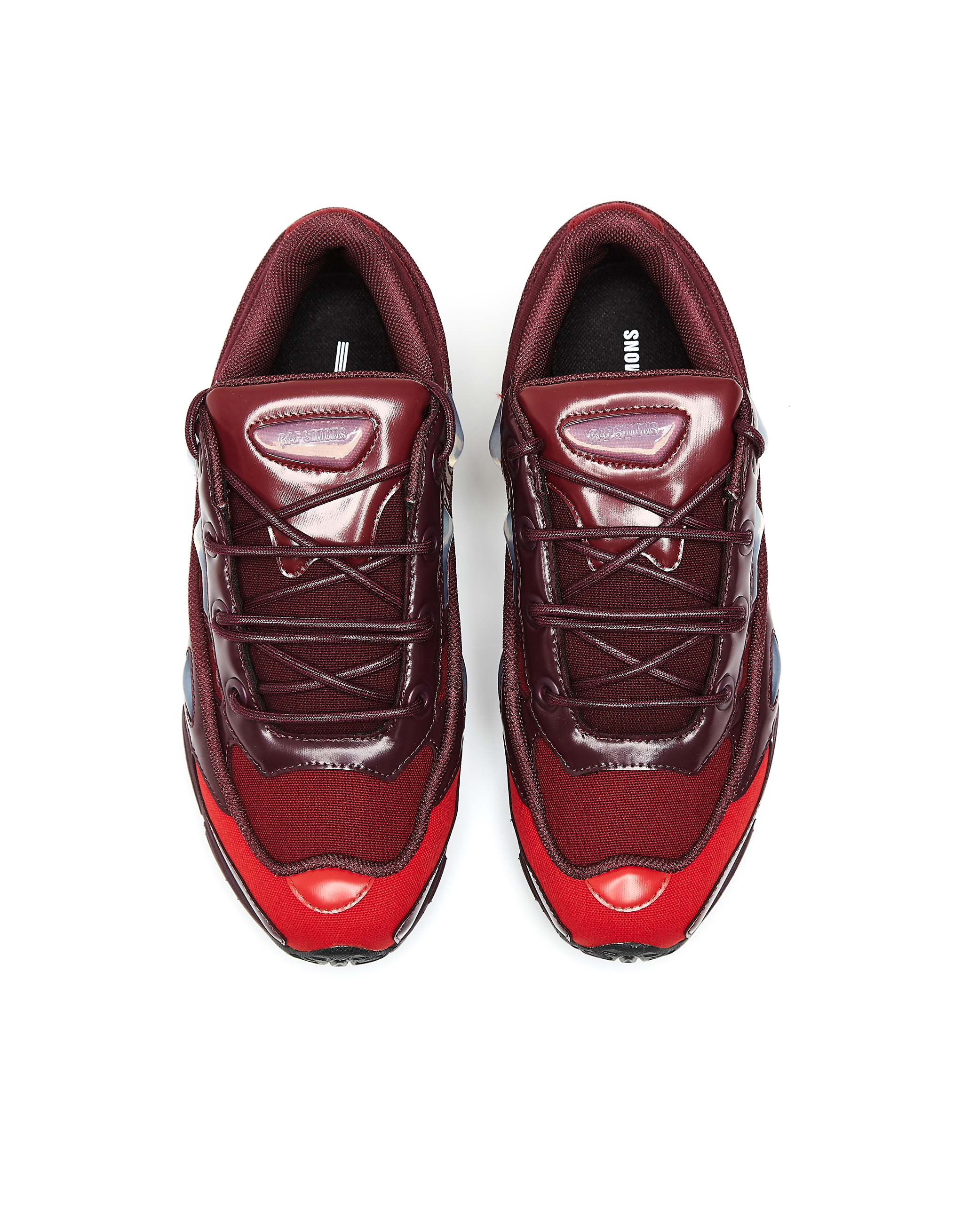 Buy Raf Simons men burgundy ozweego iii sneakers for €228 online