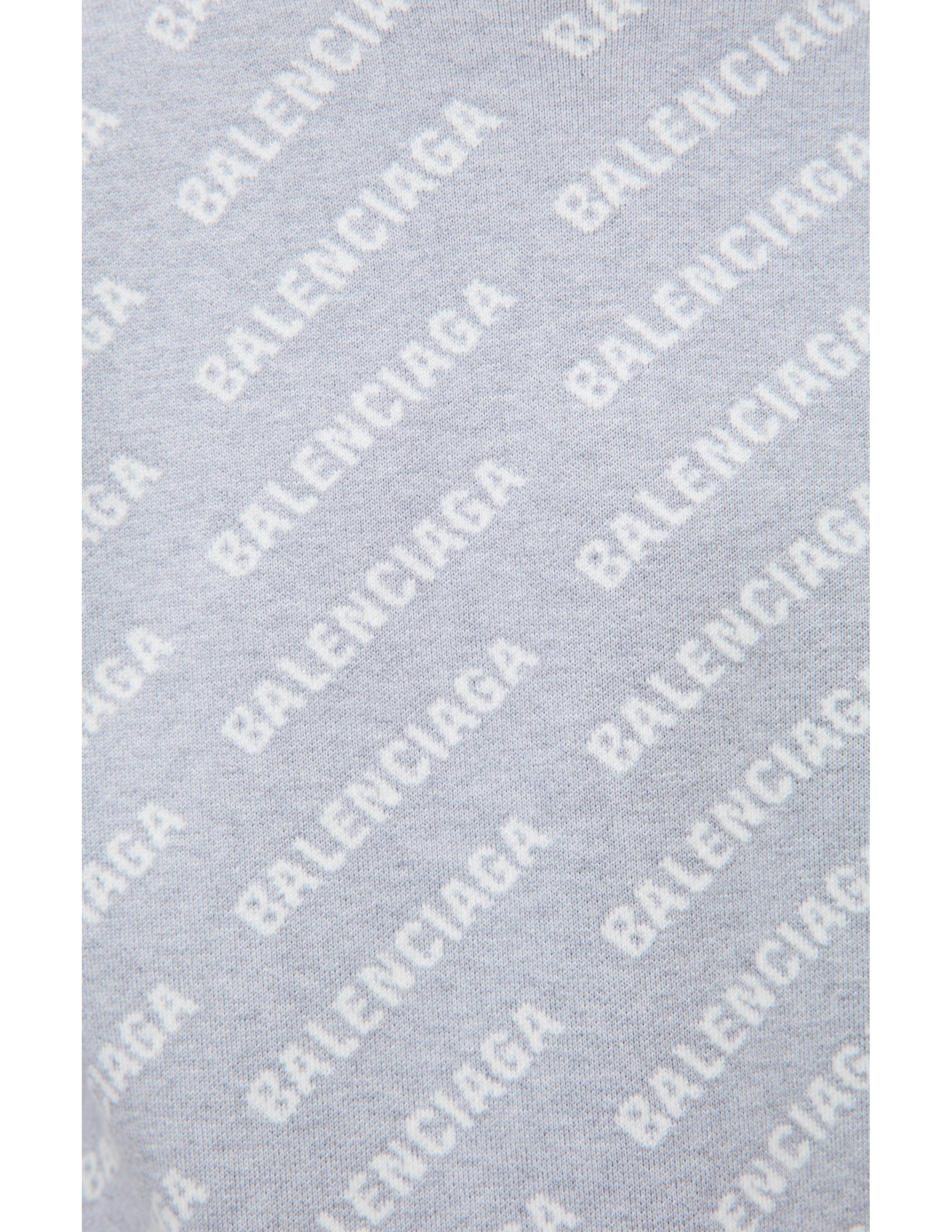 Shop Balenciaga Grey Logo Sweater