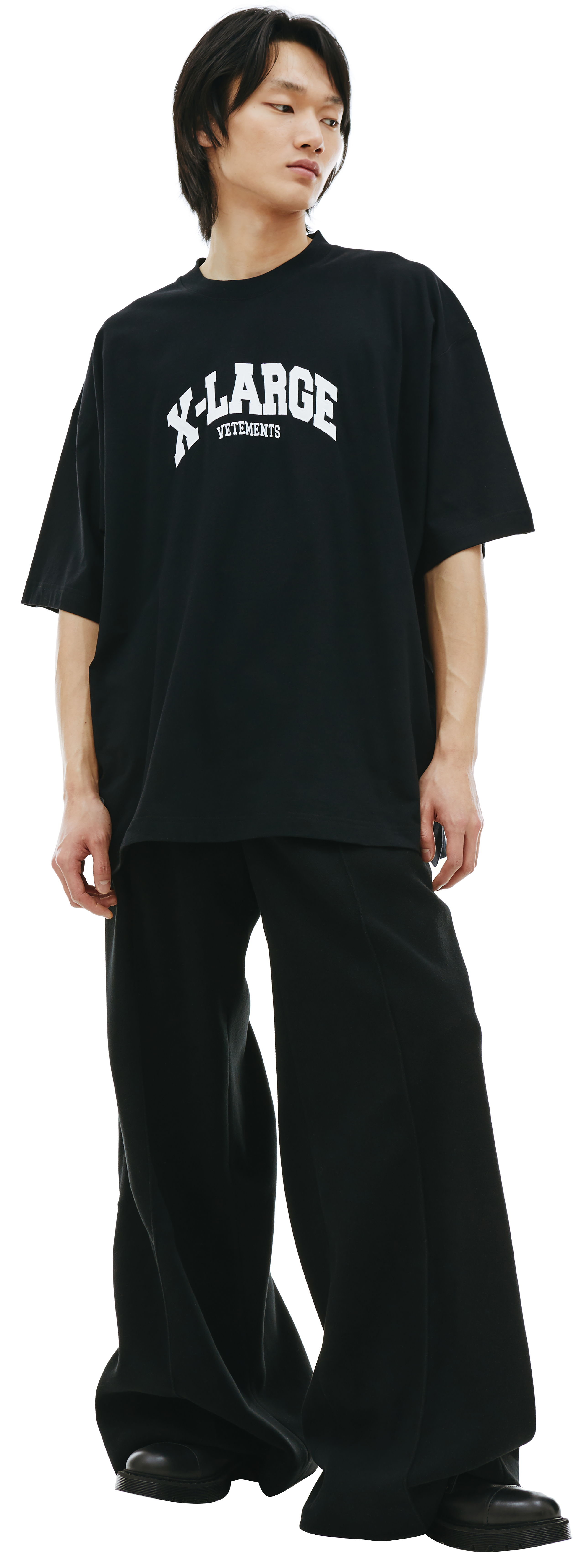 Buy VETEMENTS men black 'x-large' t-shirt for €575 online on SV77