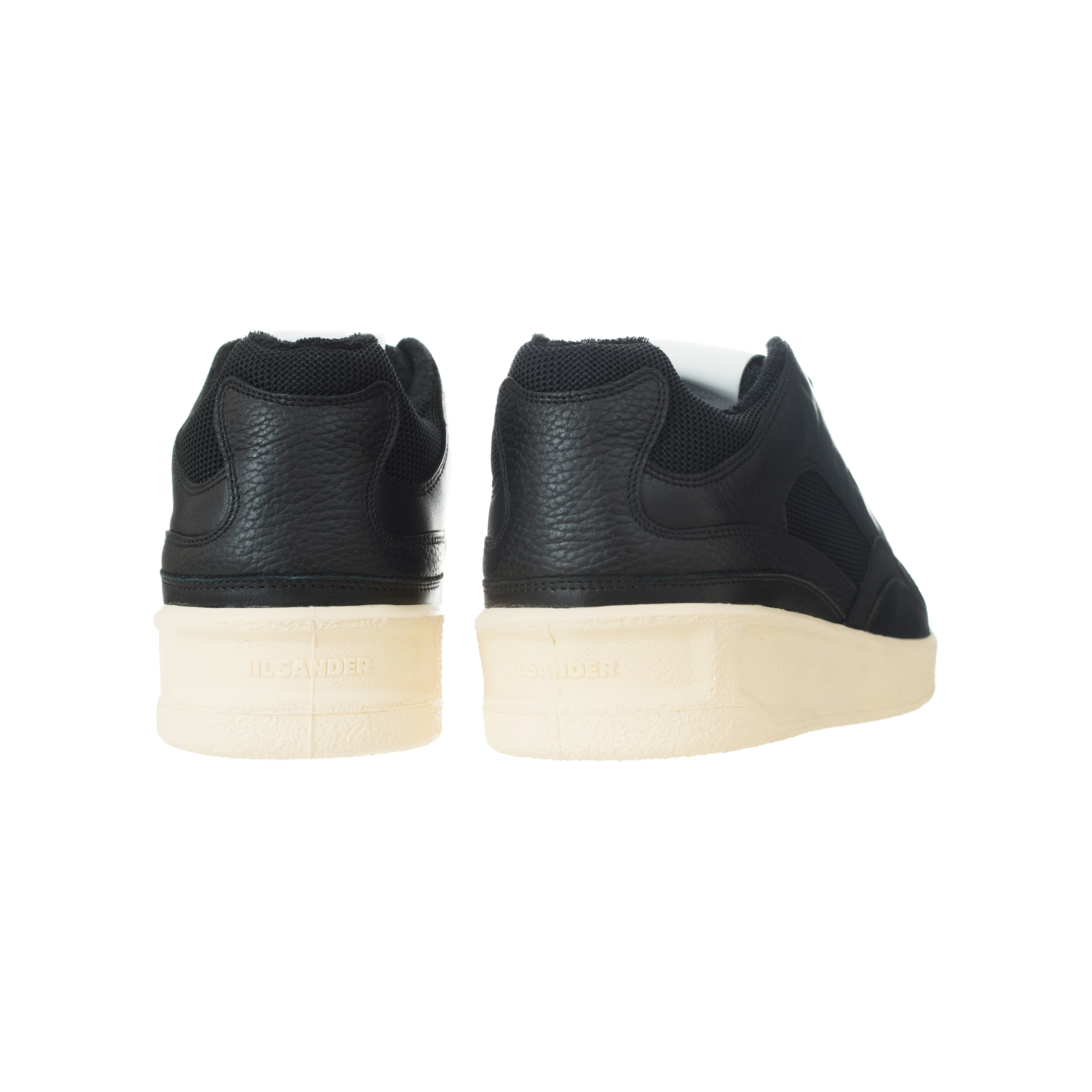 Buy Jil Sander men black leather sneakers for $740 online on SV77