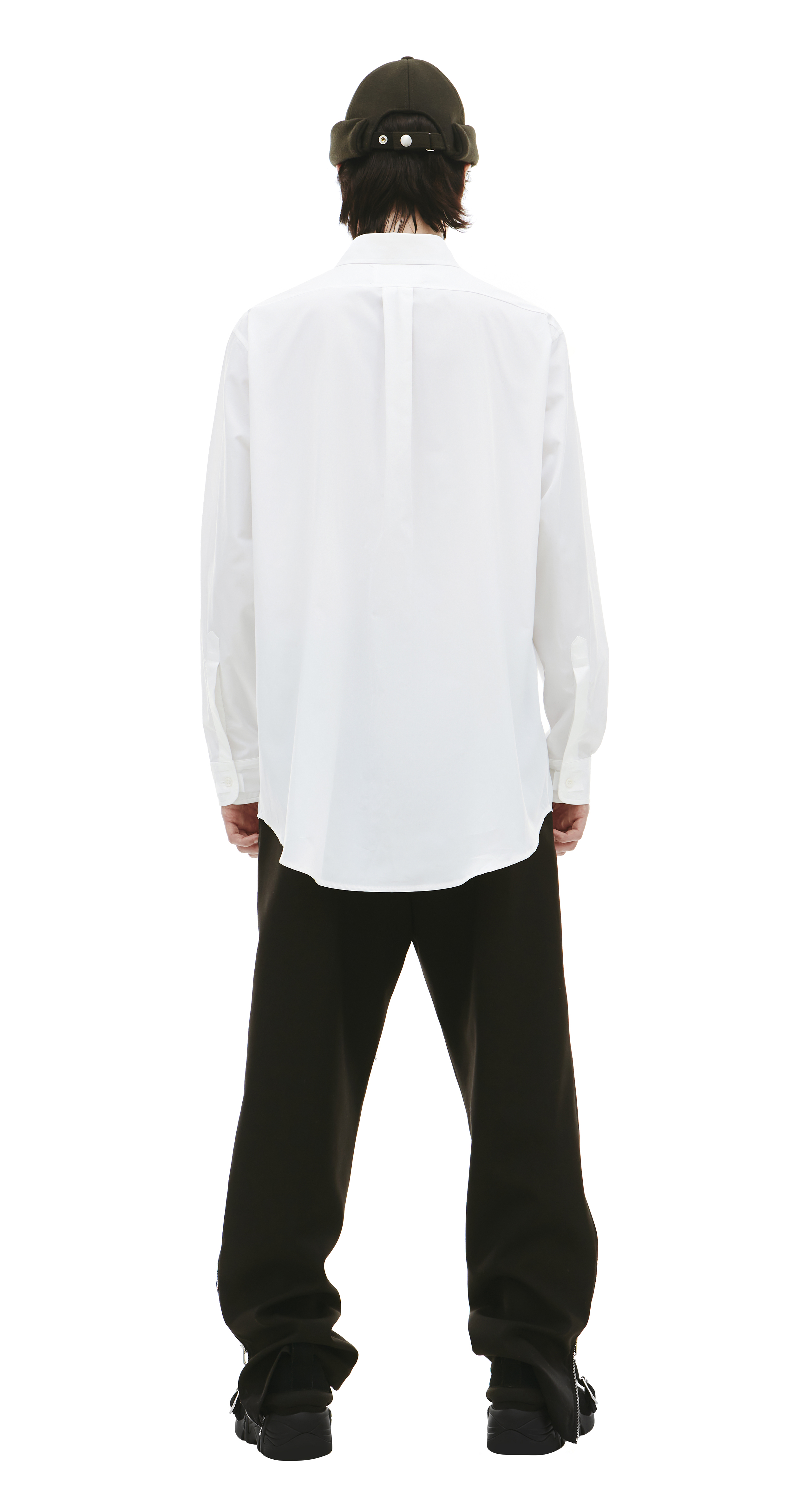 Buy Maison Margiela men white oversize cotton shirt for $335