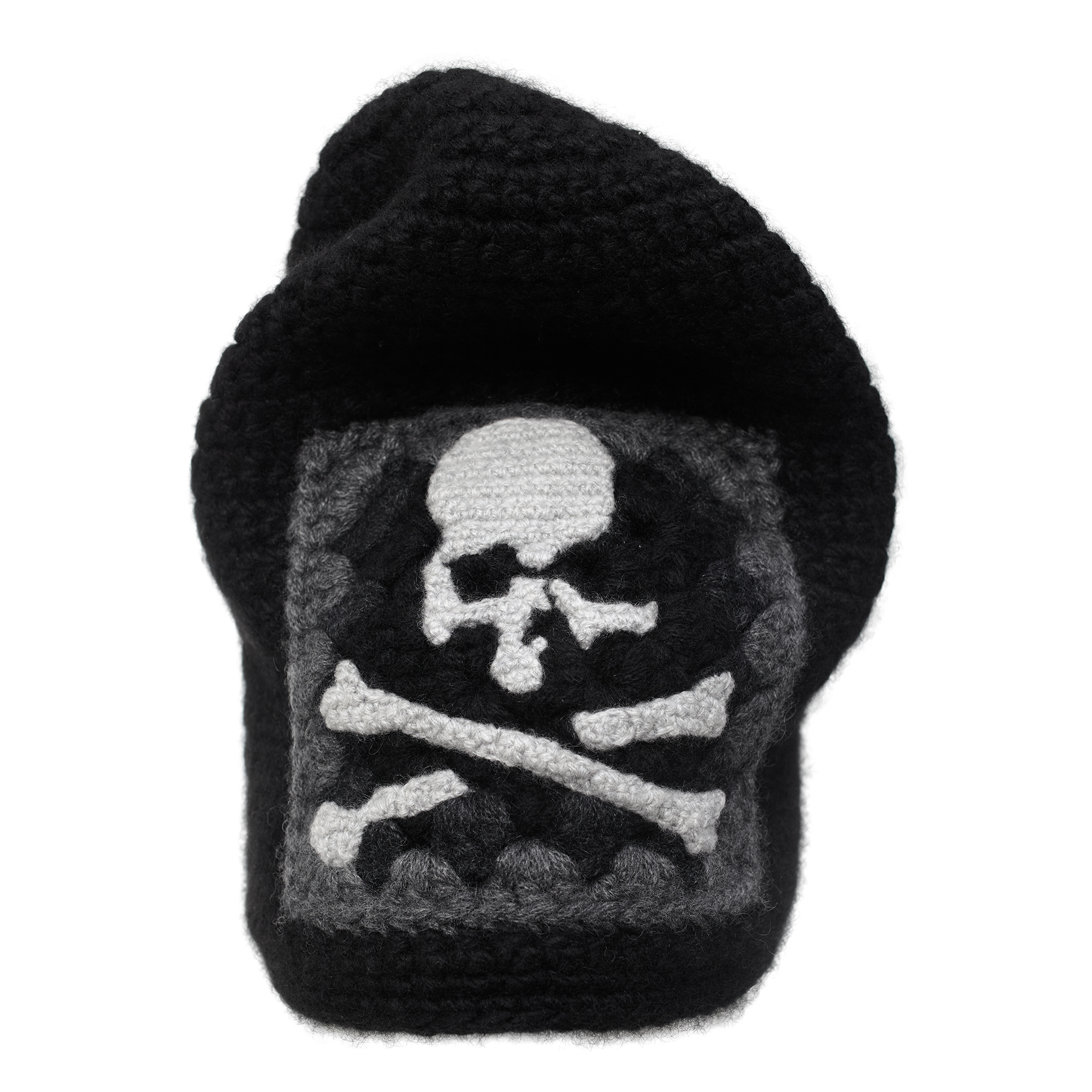Buy Mastermind WORLD men black chunky knit beanie for $835 online