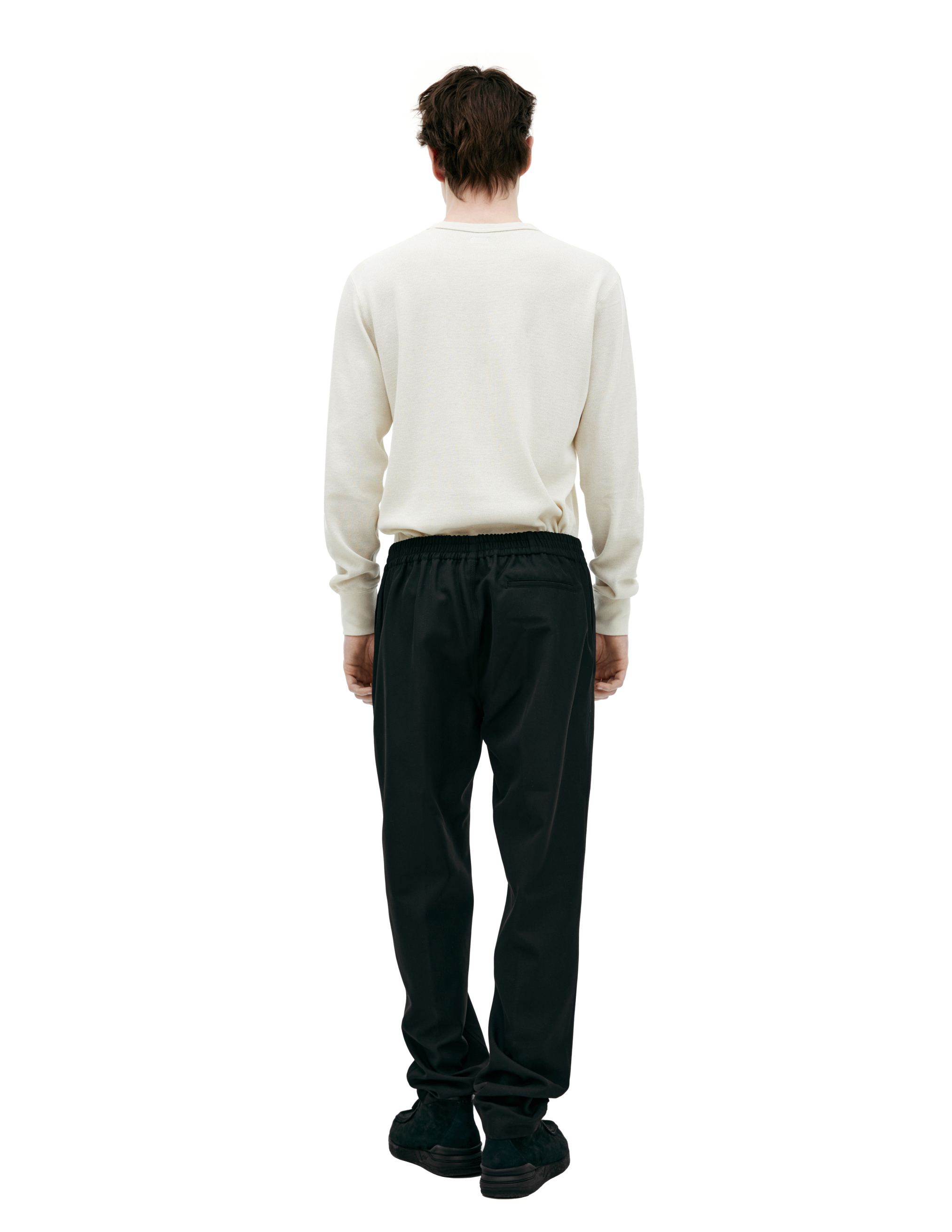 Louis Gabriel Nouchi Black Straight Trousers In Black