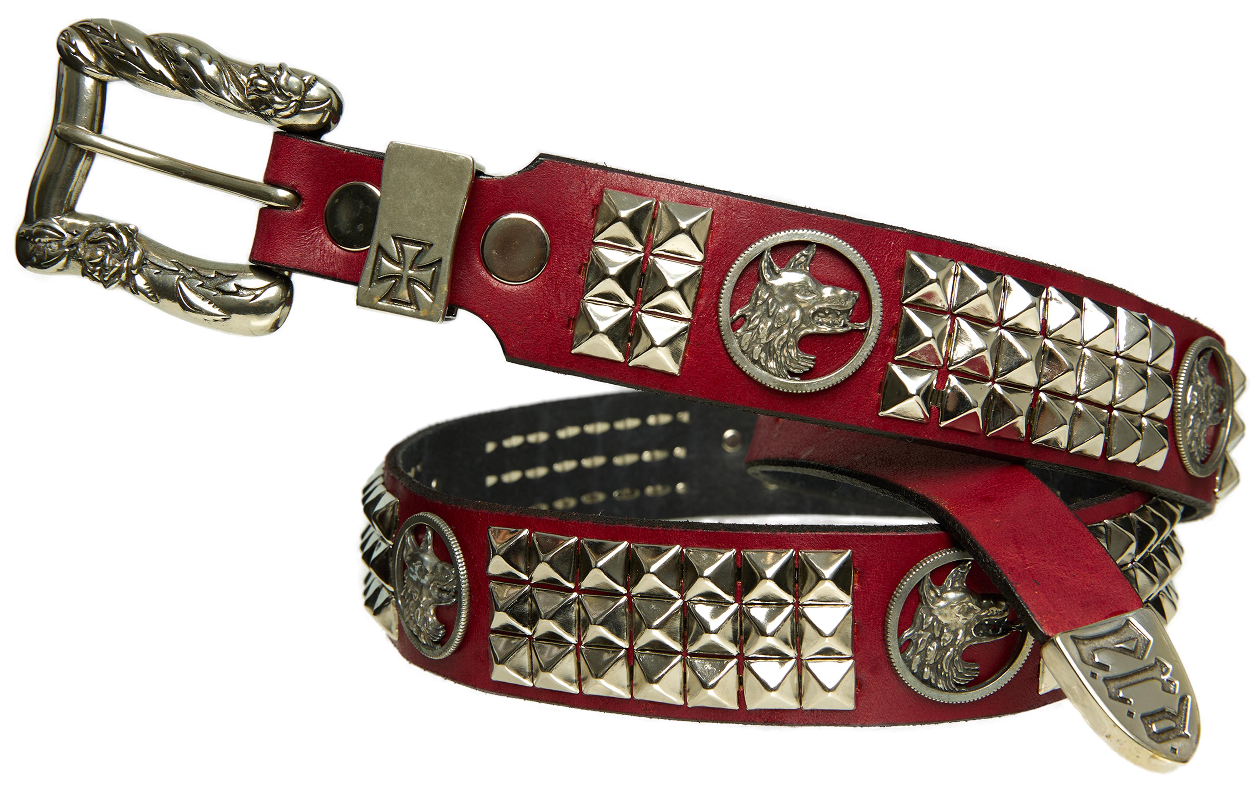 Enfants Riches Déprimés ベルト Buy Enfants Riches Déprimés women red dog in restraint coin belt