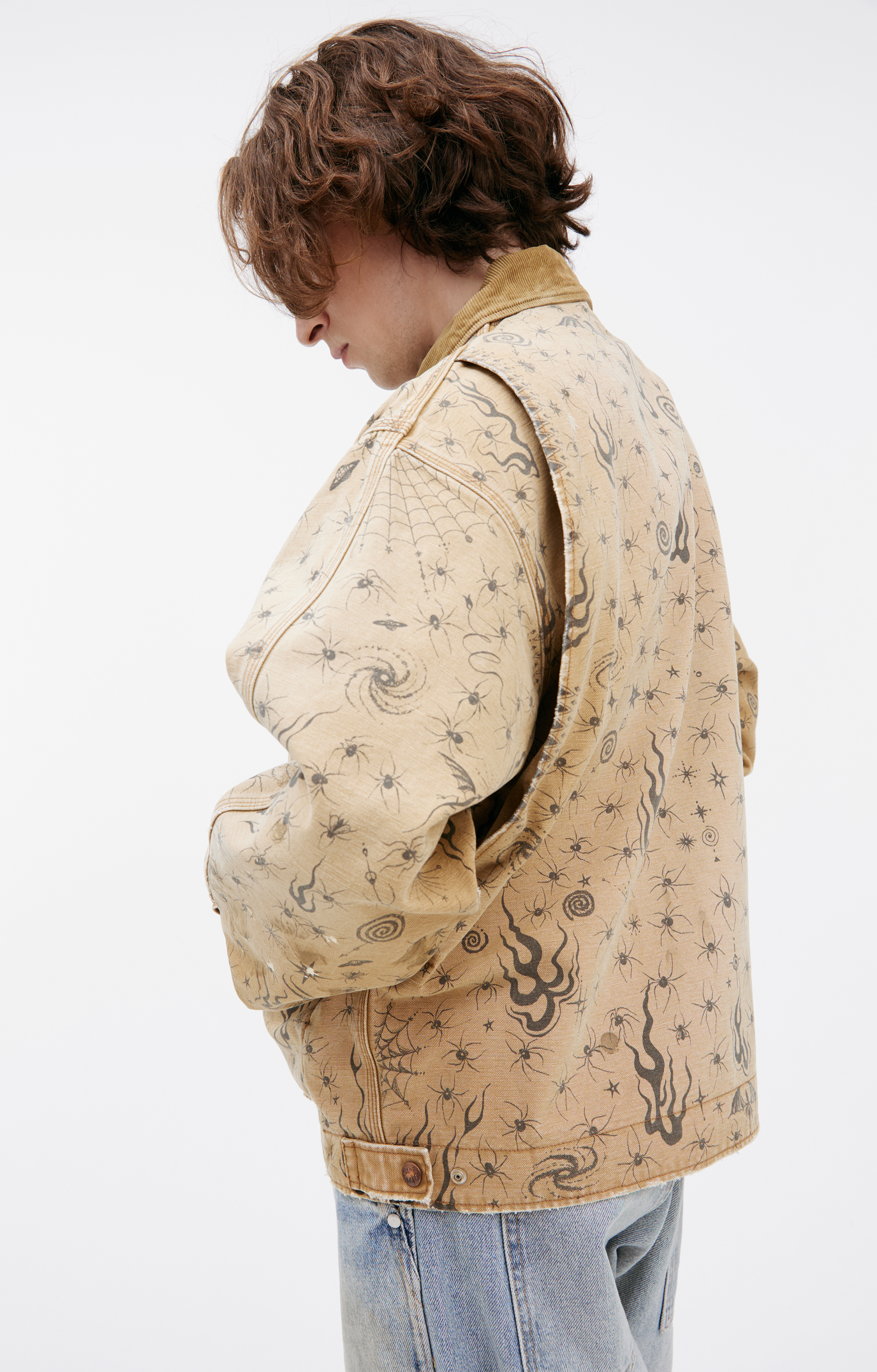 Buy Saint Mxxxxxx men beige x dr. woo jacket for $1,248 online on