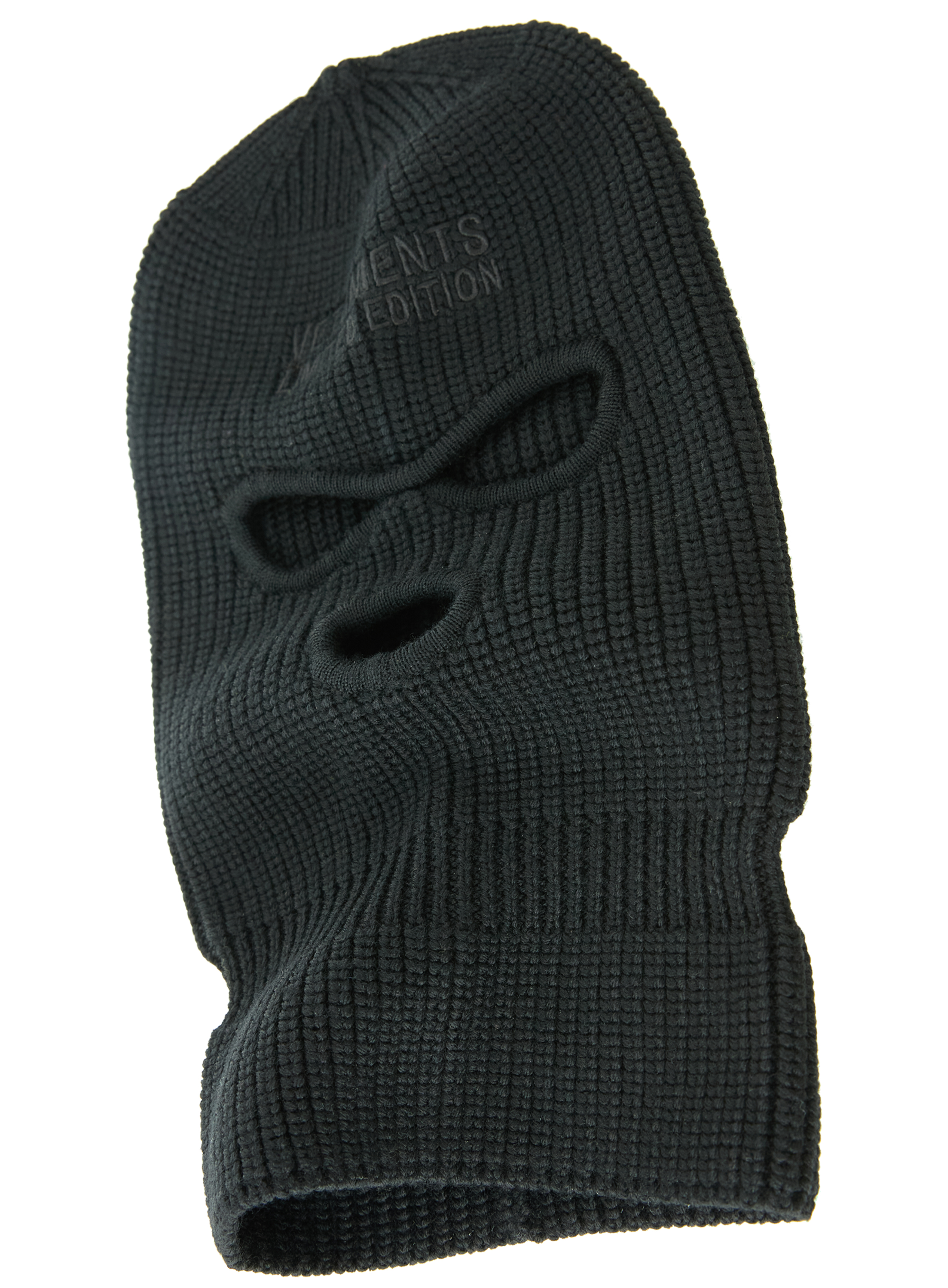 Buy VETEMENTS men black logo wool balaclava for €434 online