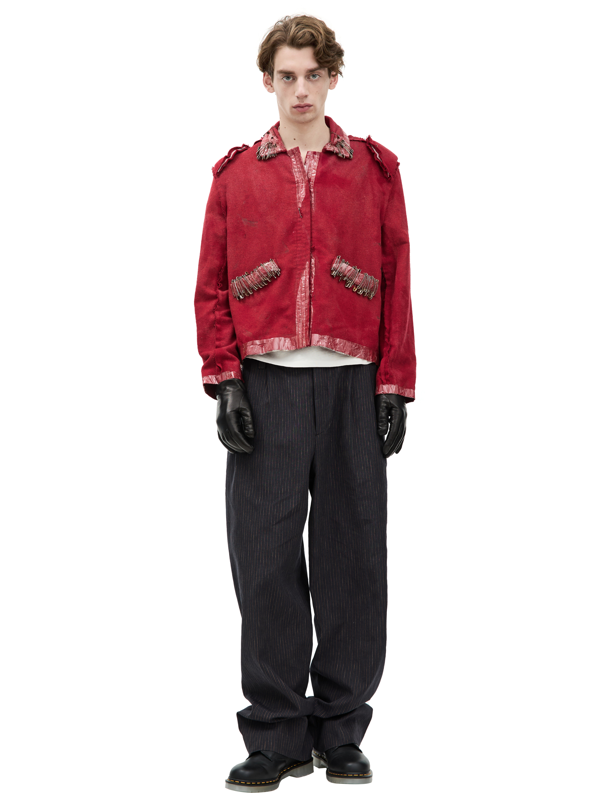 Enfants Riches Deprimes Red Jacket With Pins In Red