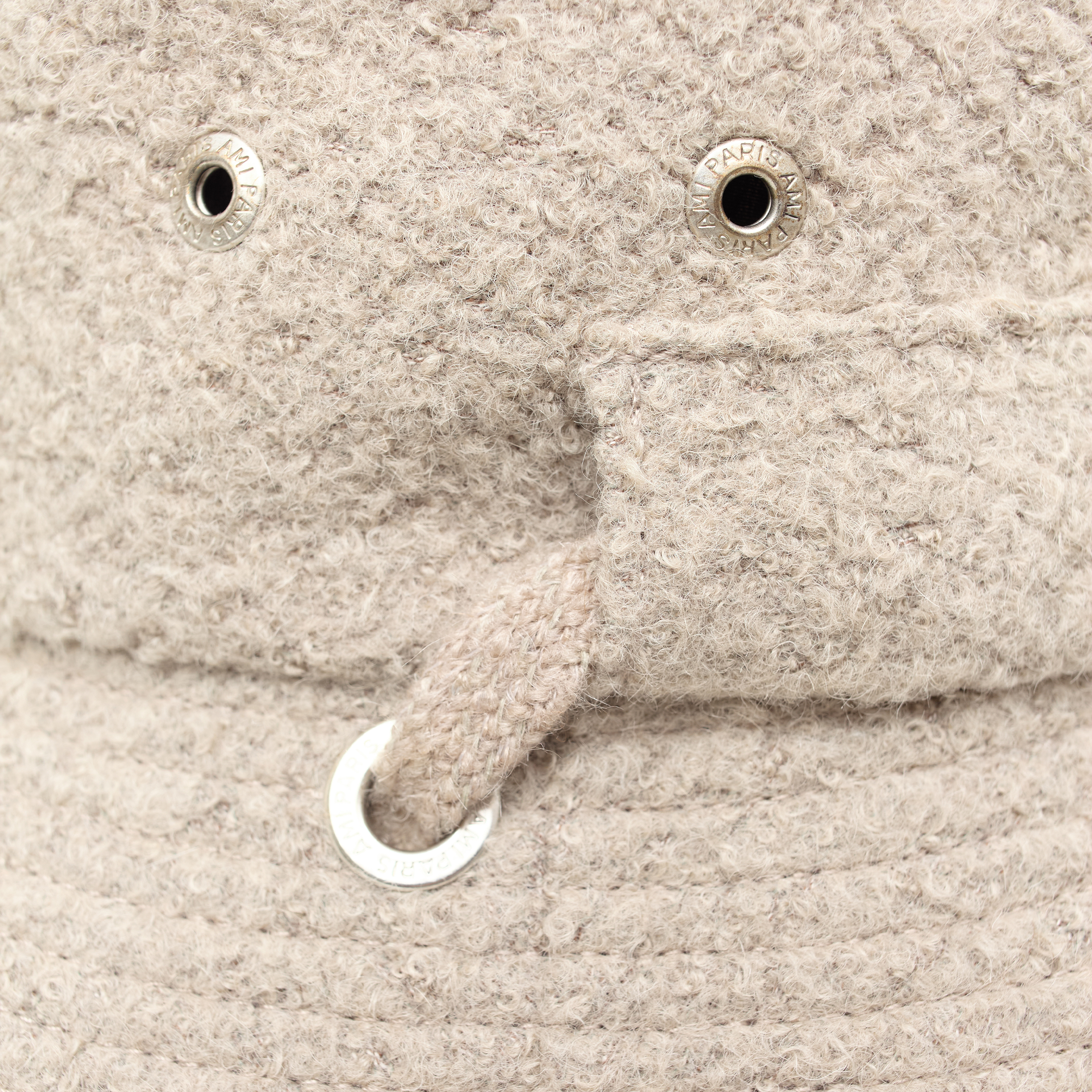 Ami Alexandre Mattiussi Beige Wool Panama In Beige