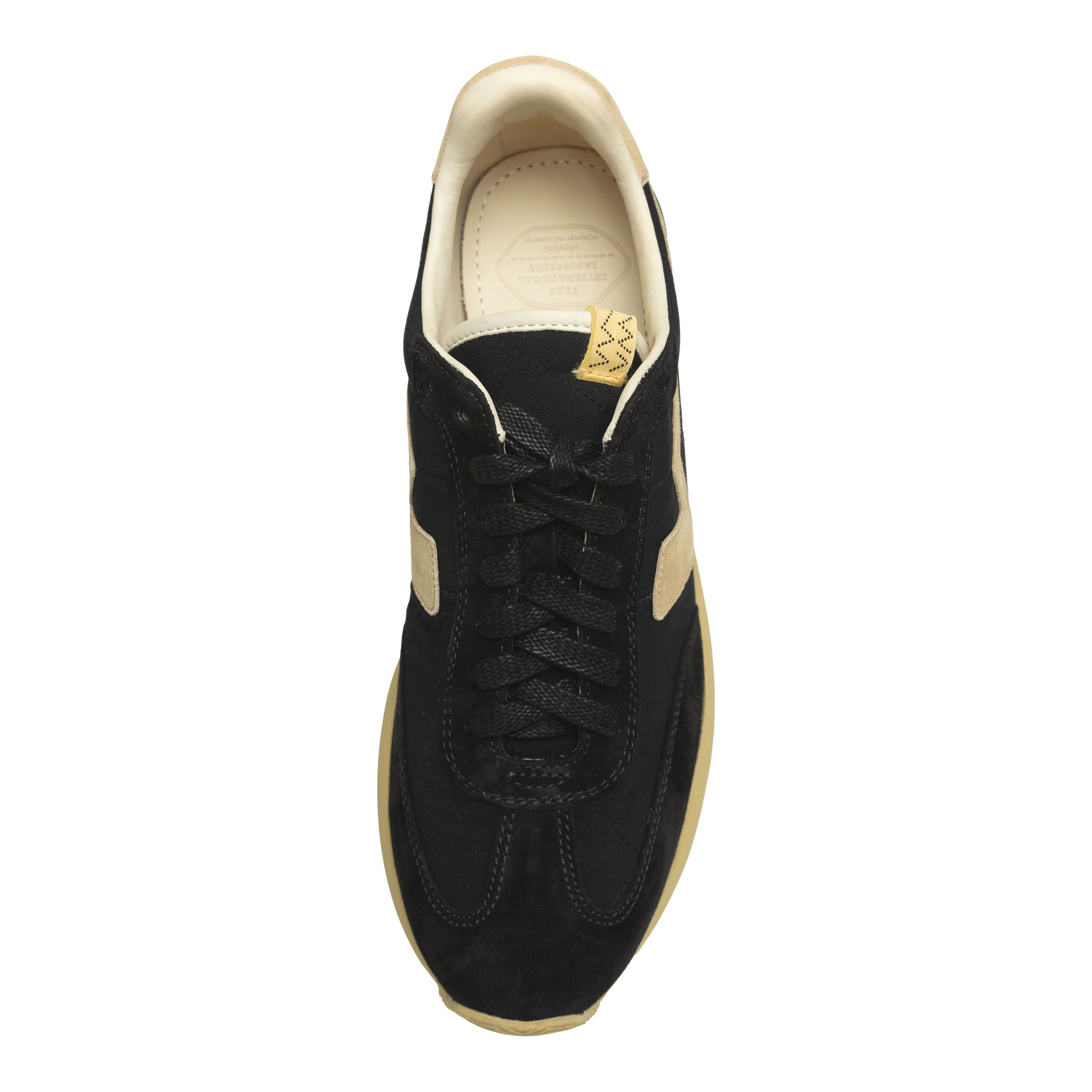 Visvim Fkt Runner Suede And Leather-trimmed Nylon-blend Sneakers In Black