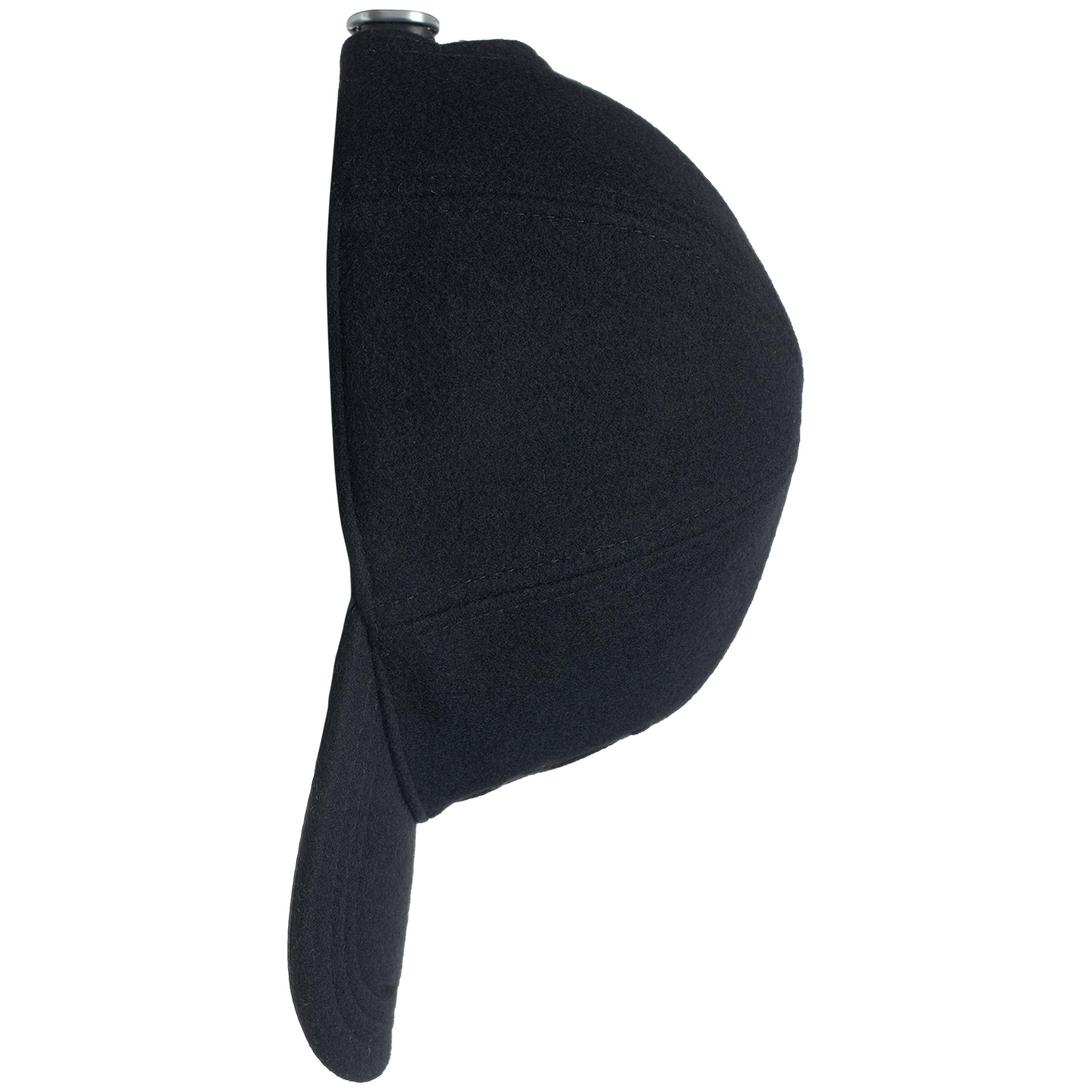 Jil Sander Embroidered-logo Cashmere Cap In Black