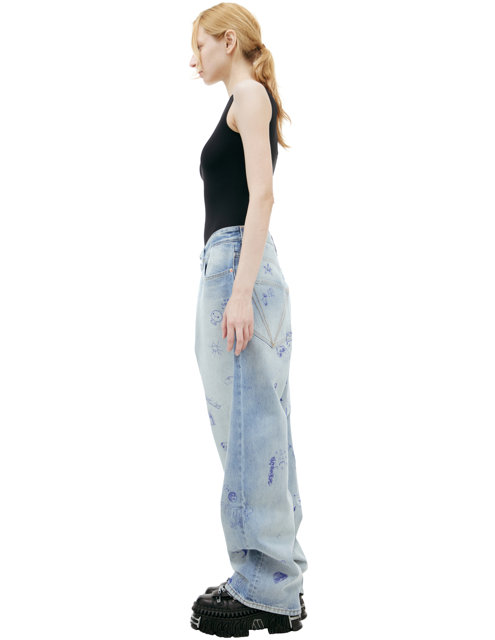 Vetements Printed Jeans