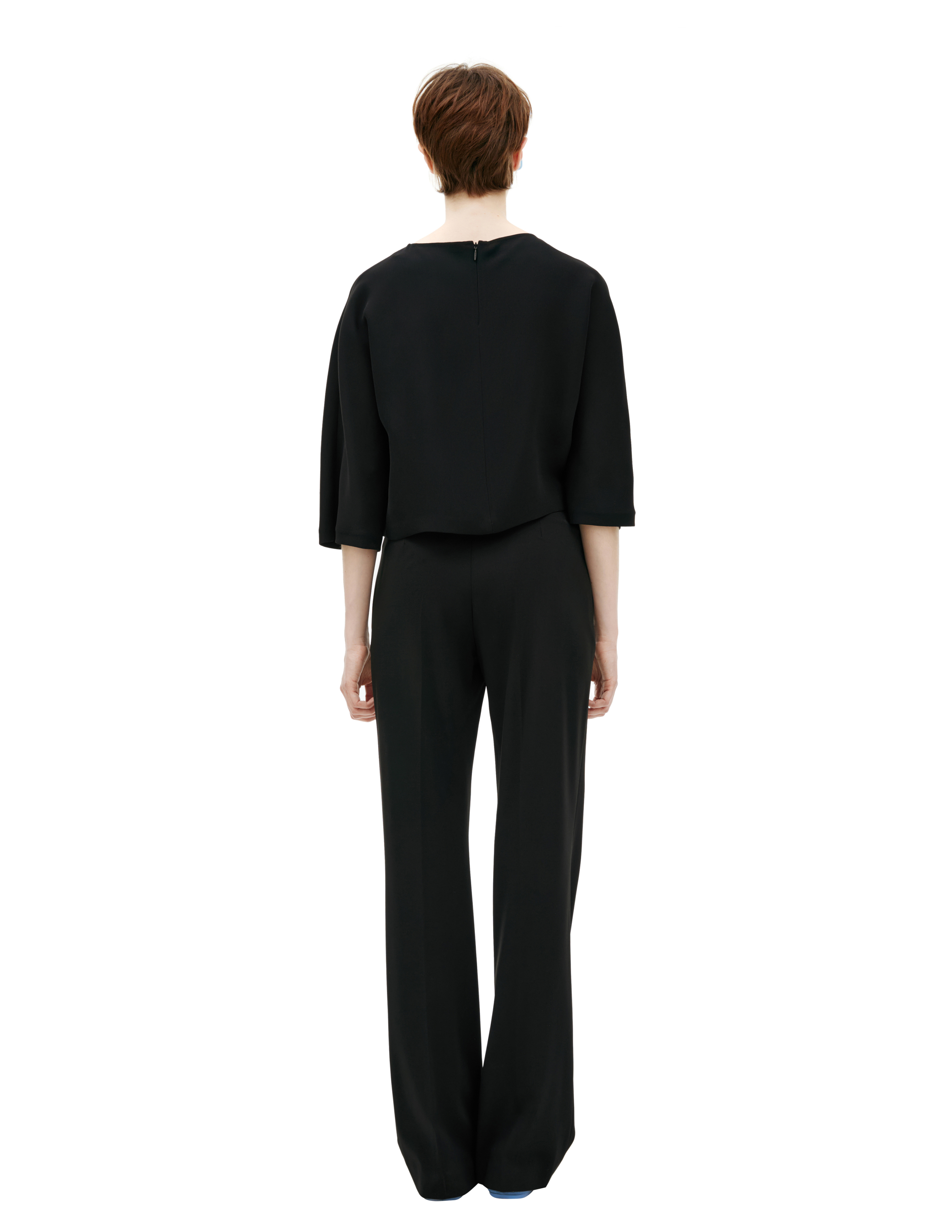 The Row Blouse With Shortened Sleeves In Black