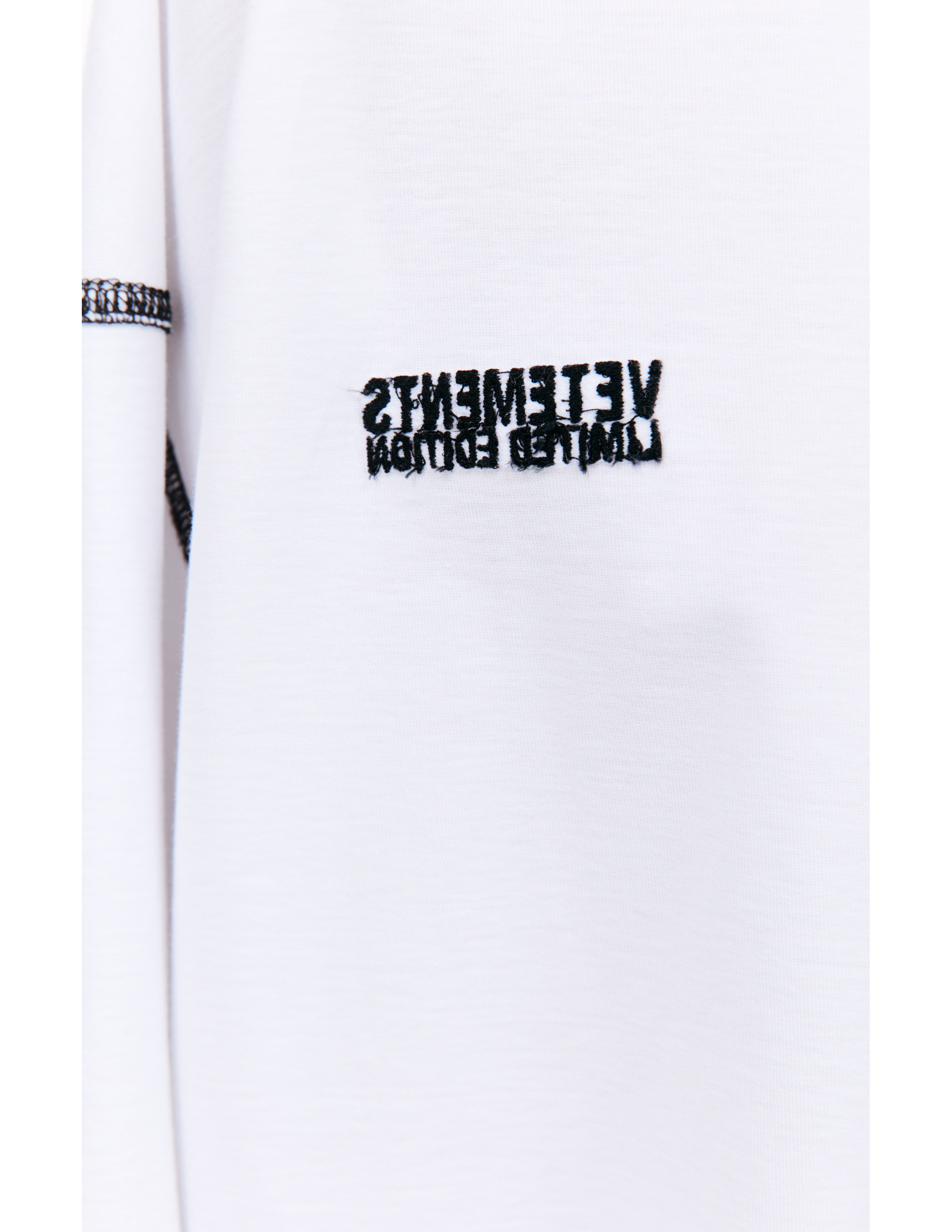 Shop Vetements Oversized Inside-out T-shirt In White