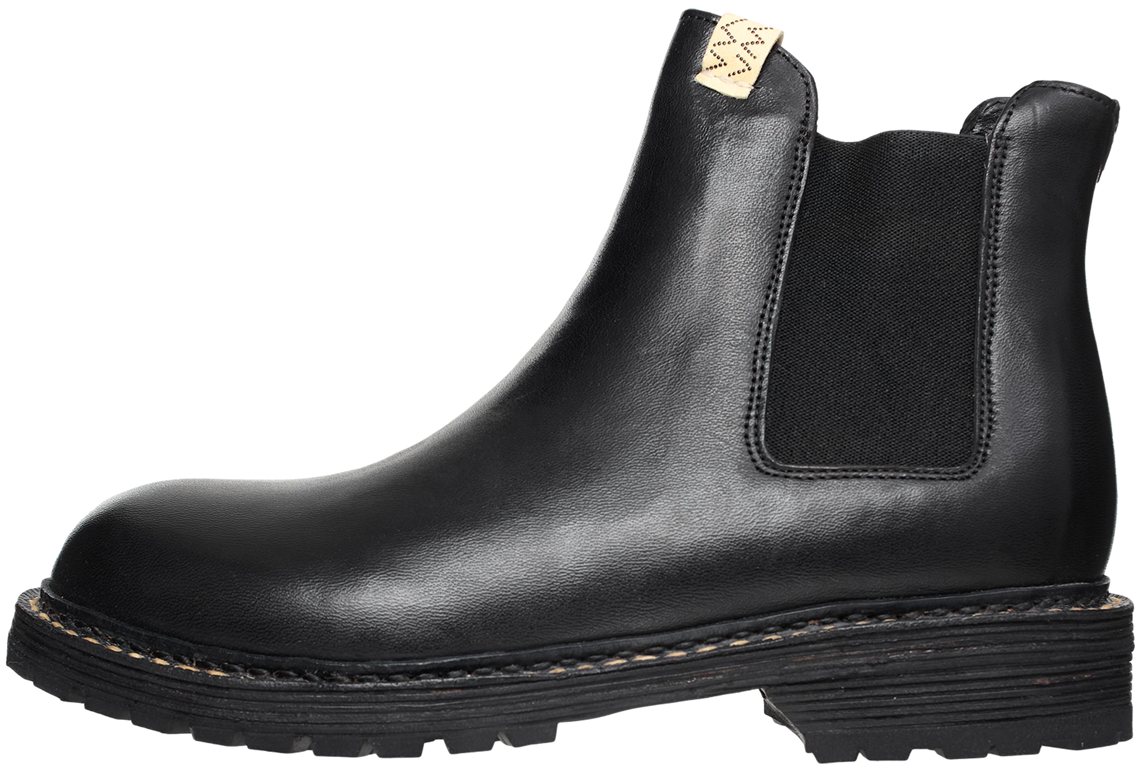 Buy visvim men black leather chelsea boots for $1,945 online on
