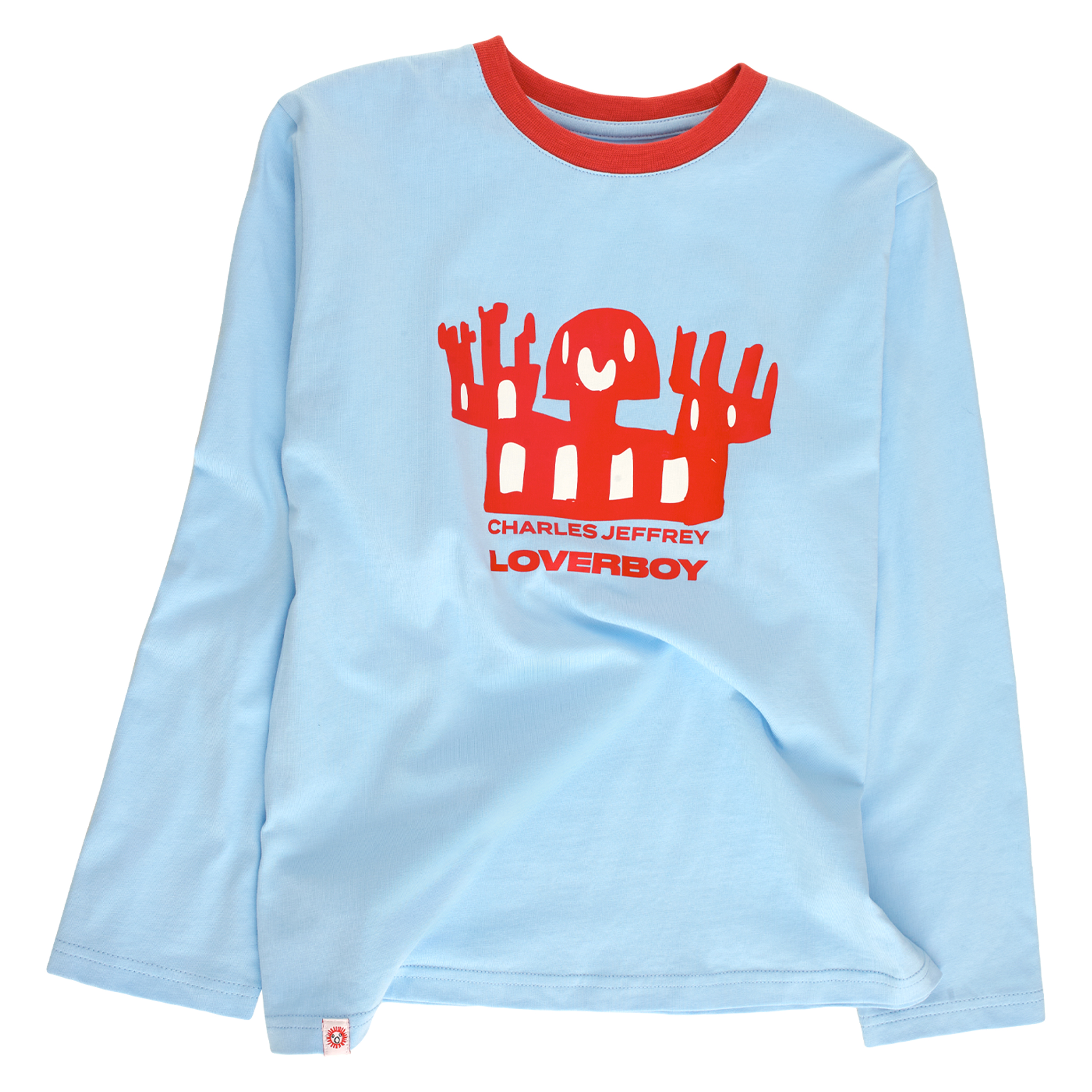 Charles Jeffry Loverboy スウェット Buy CHARLES JEFFREY LOVERBOY men grey loverboy logo sweater