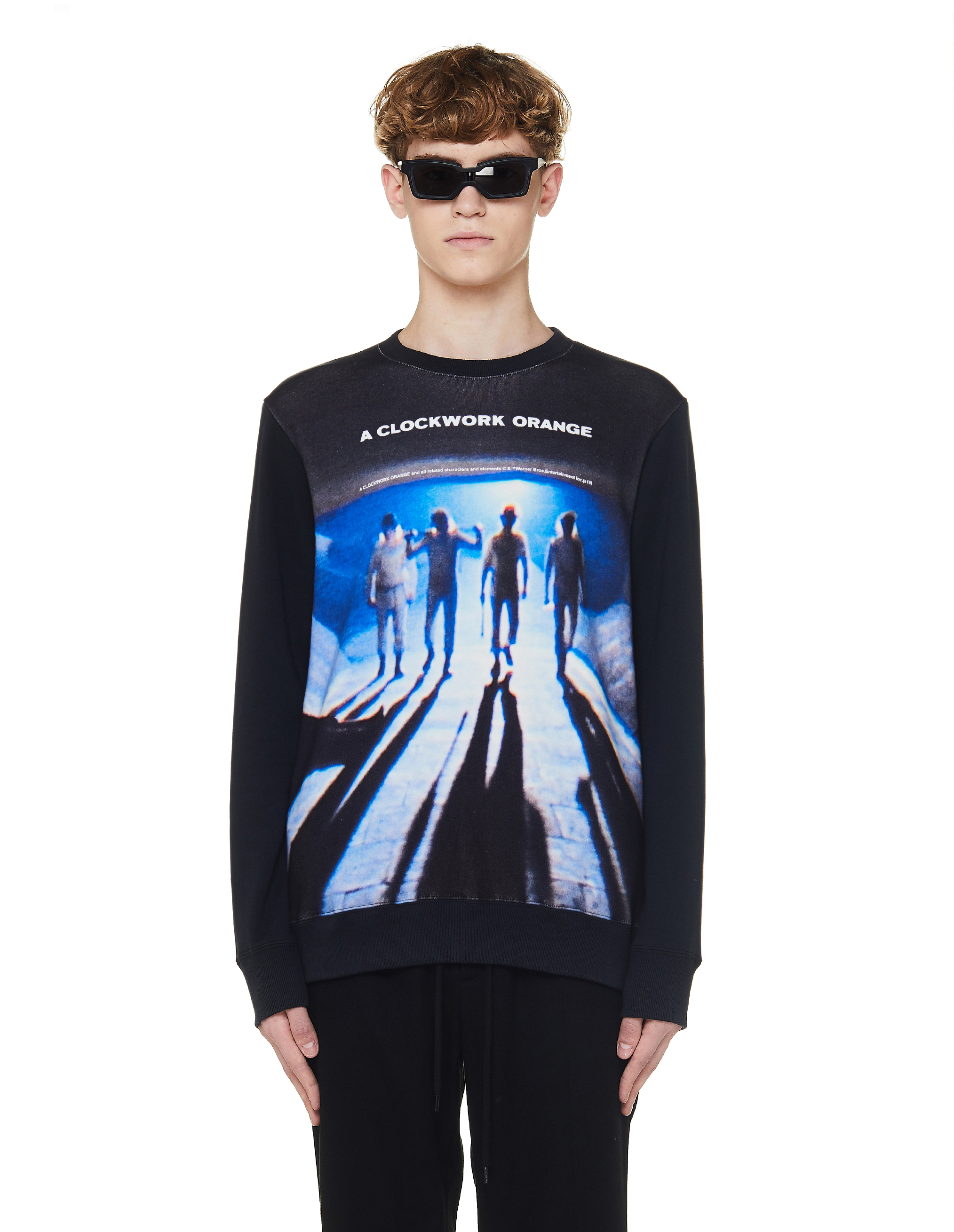 Buy Undercover men black a clockwork orange printed sweatshirt for