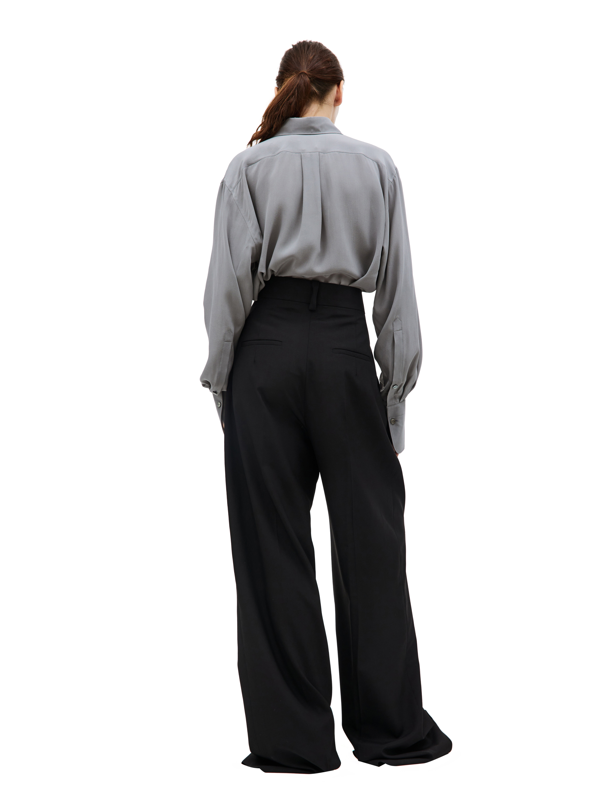 Shop Quira Black Relaxed Trousers