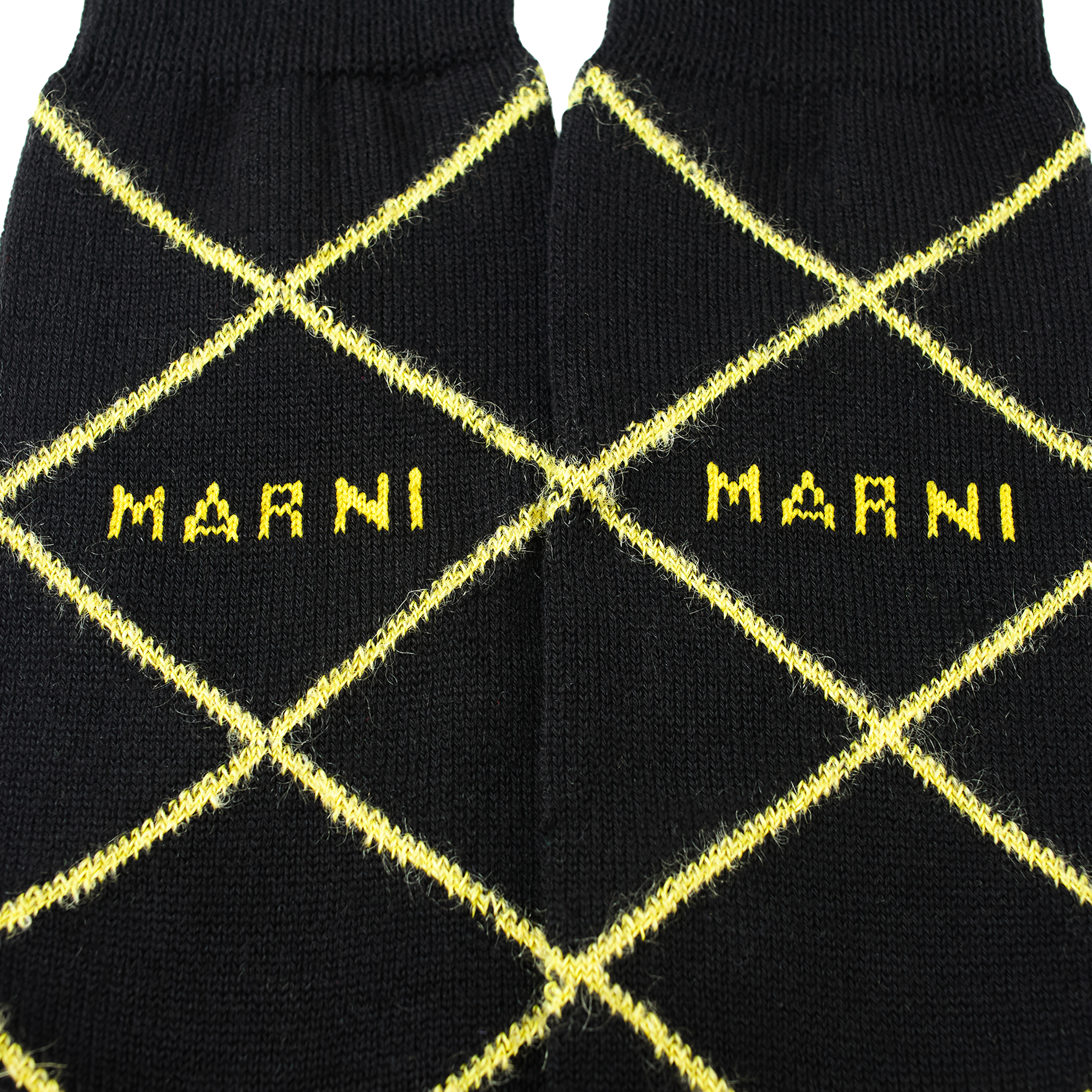 Shop Marni Black Logo Socks