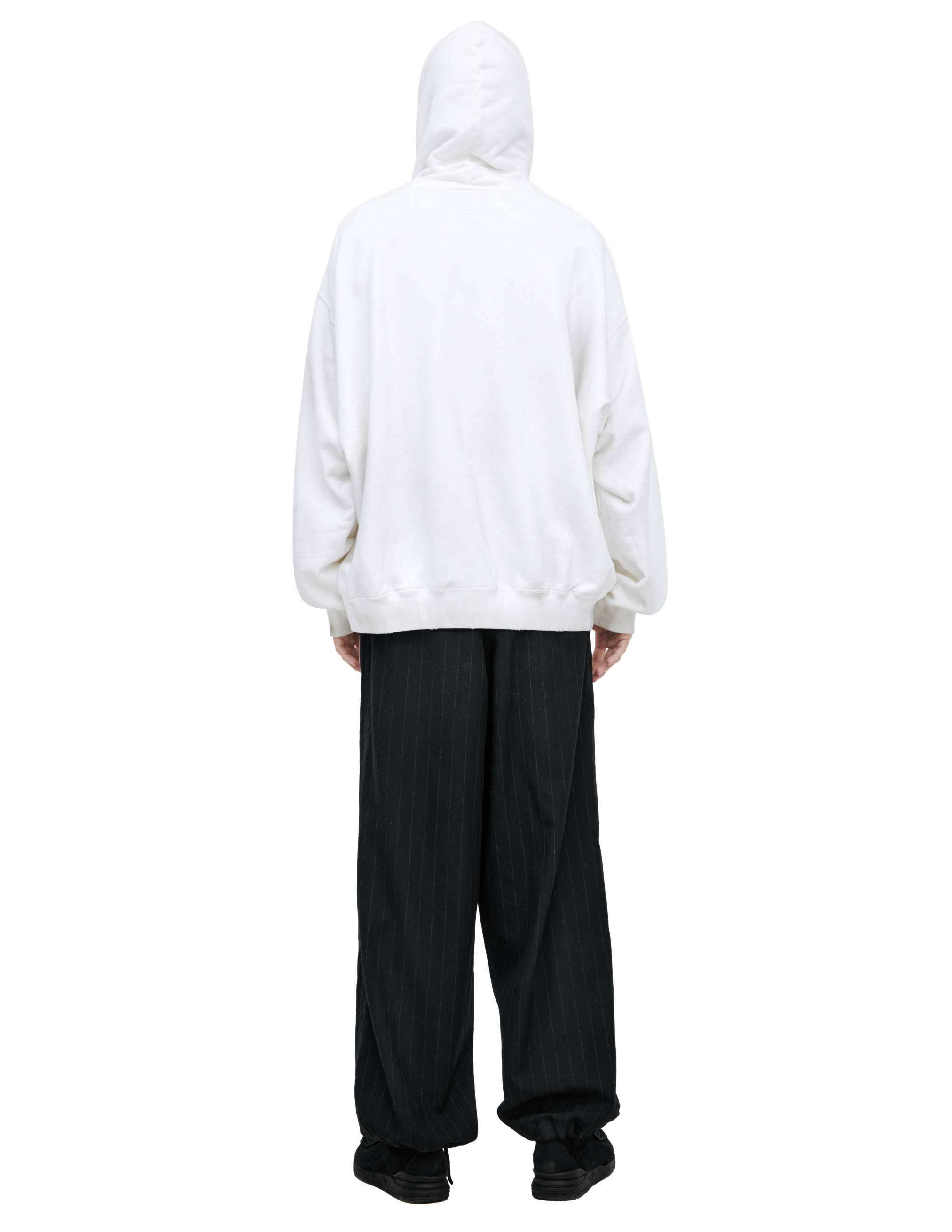 Miharayasuhiro White Zippered Hoodie