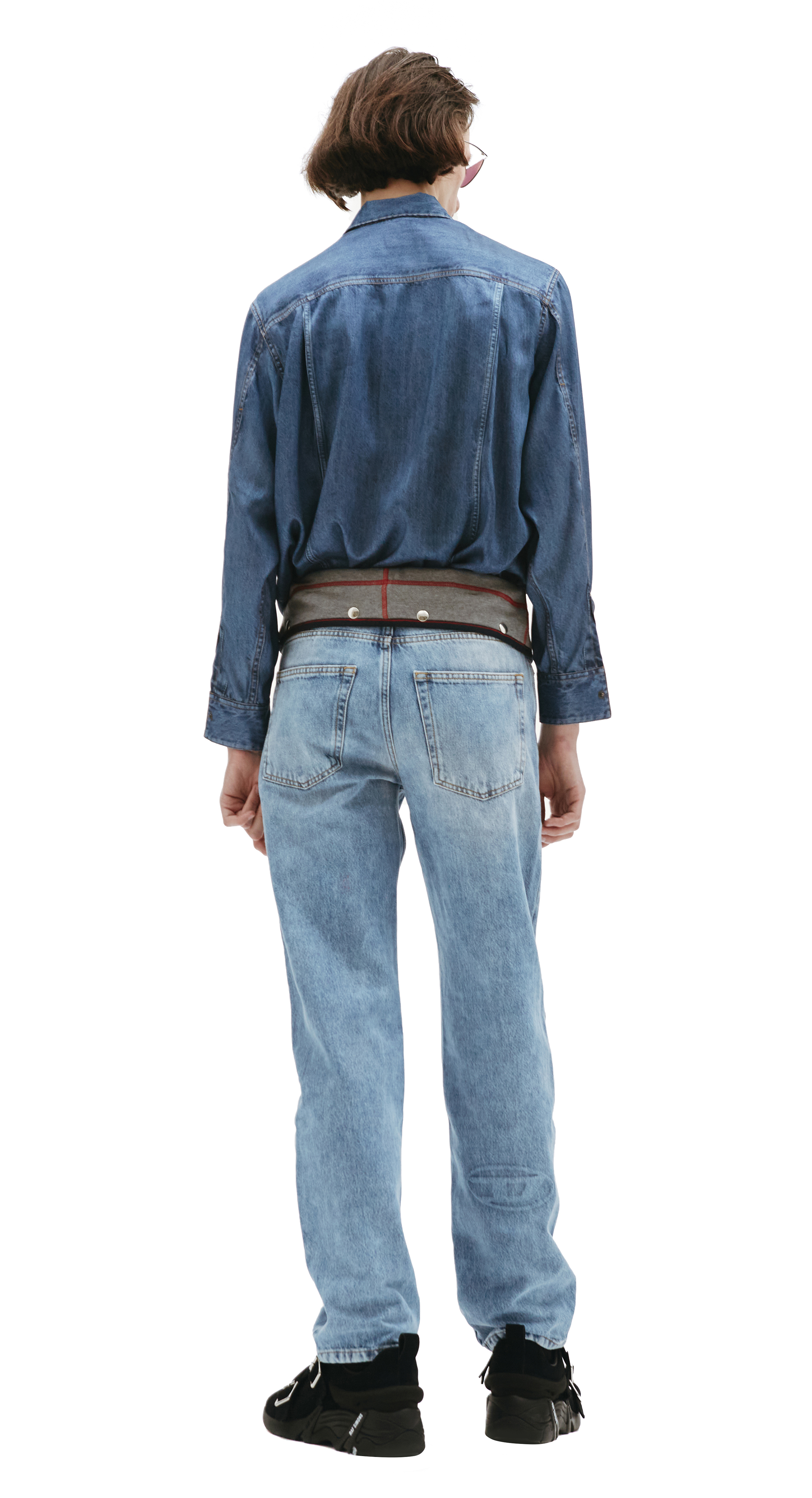VIP【関税送料無料】希少 DIESEL BLUE COTTON DENIM JEANS Diesel boy jeans in stretch cotton with rips j00810kxbki