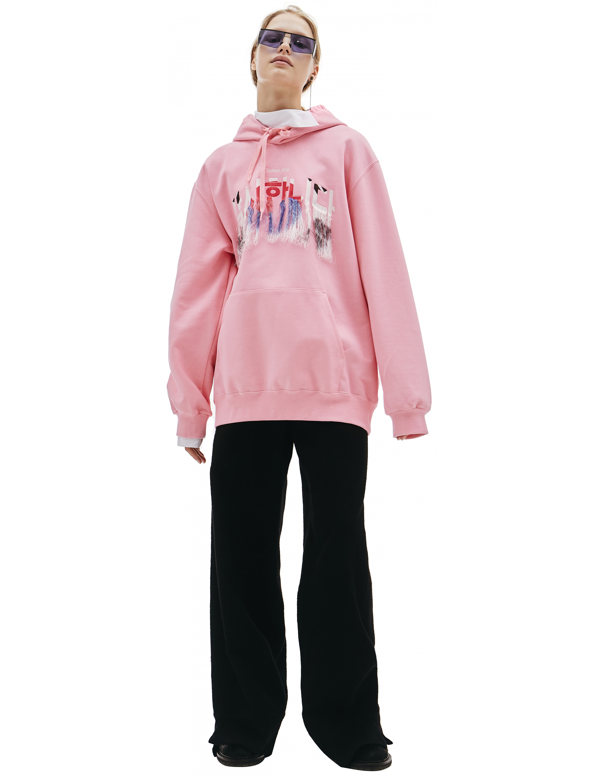 Doublet Pink Cotton Hoodie