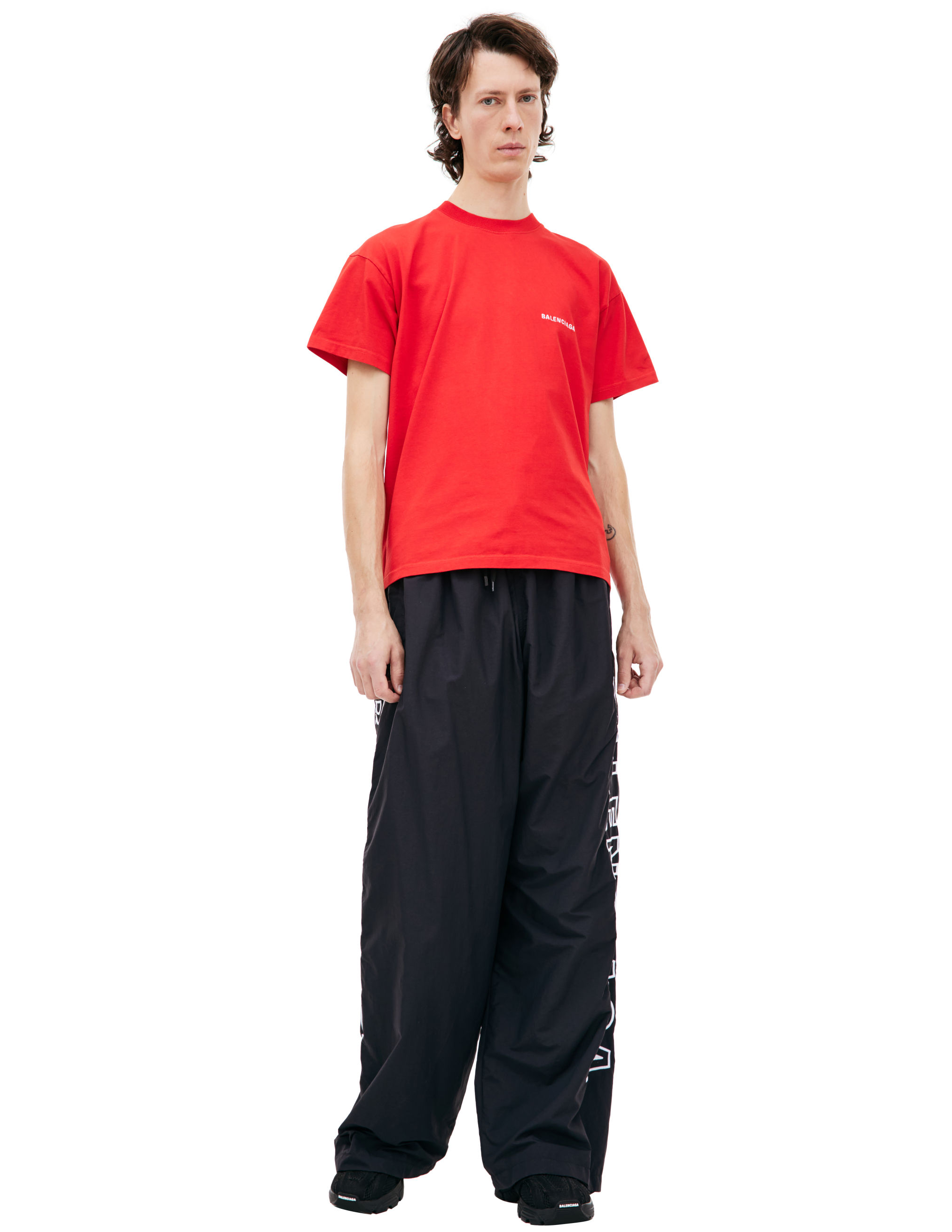 Balenciaga Red Oversize T-shirt In Red