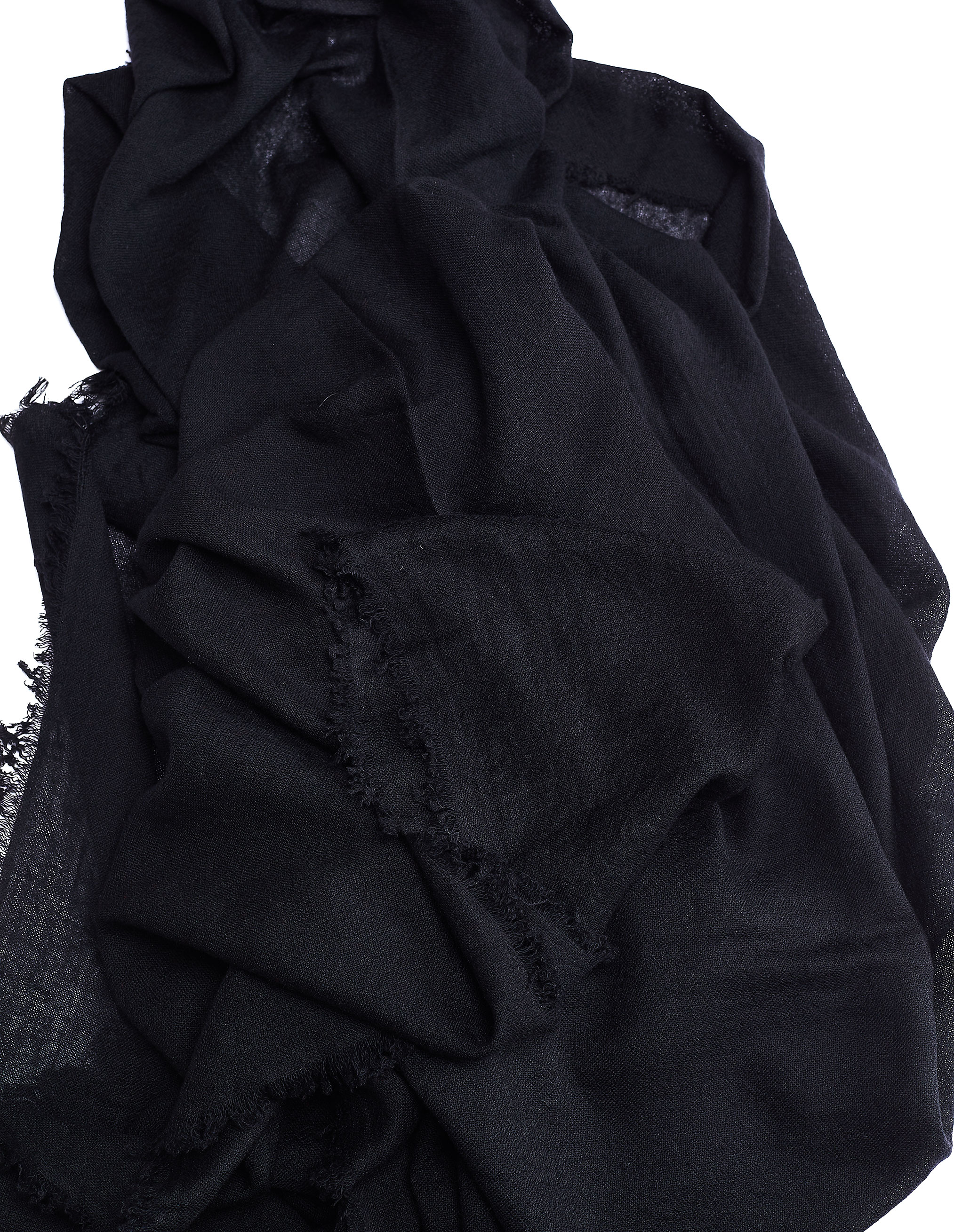 Buy Ann Demeulemeester men black cashmere scarf for €440