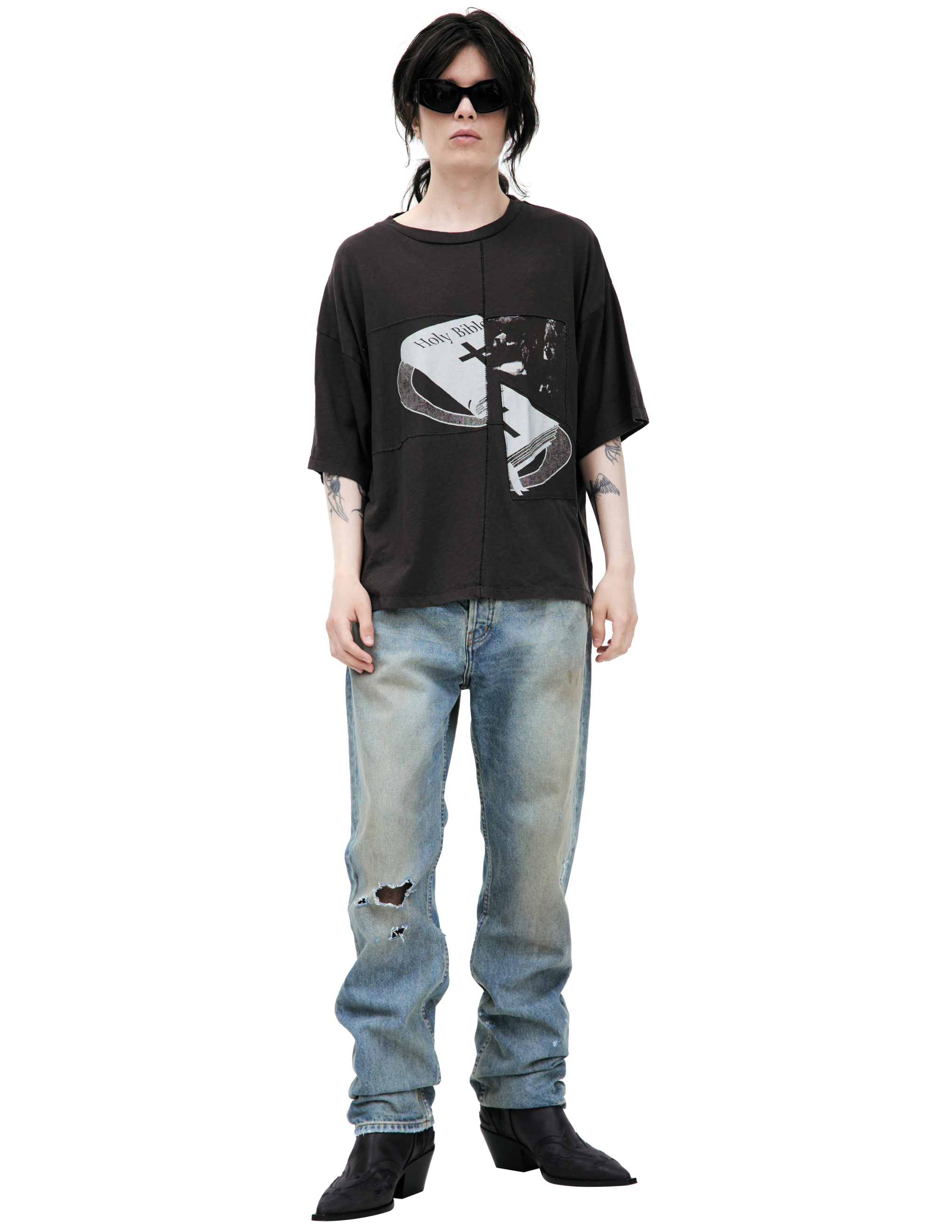Enfants Riches Deprimes 'holy Bible' T-shirt In Black