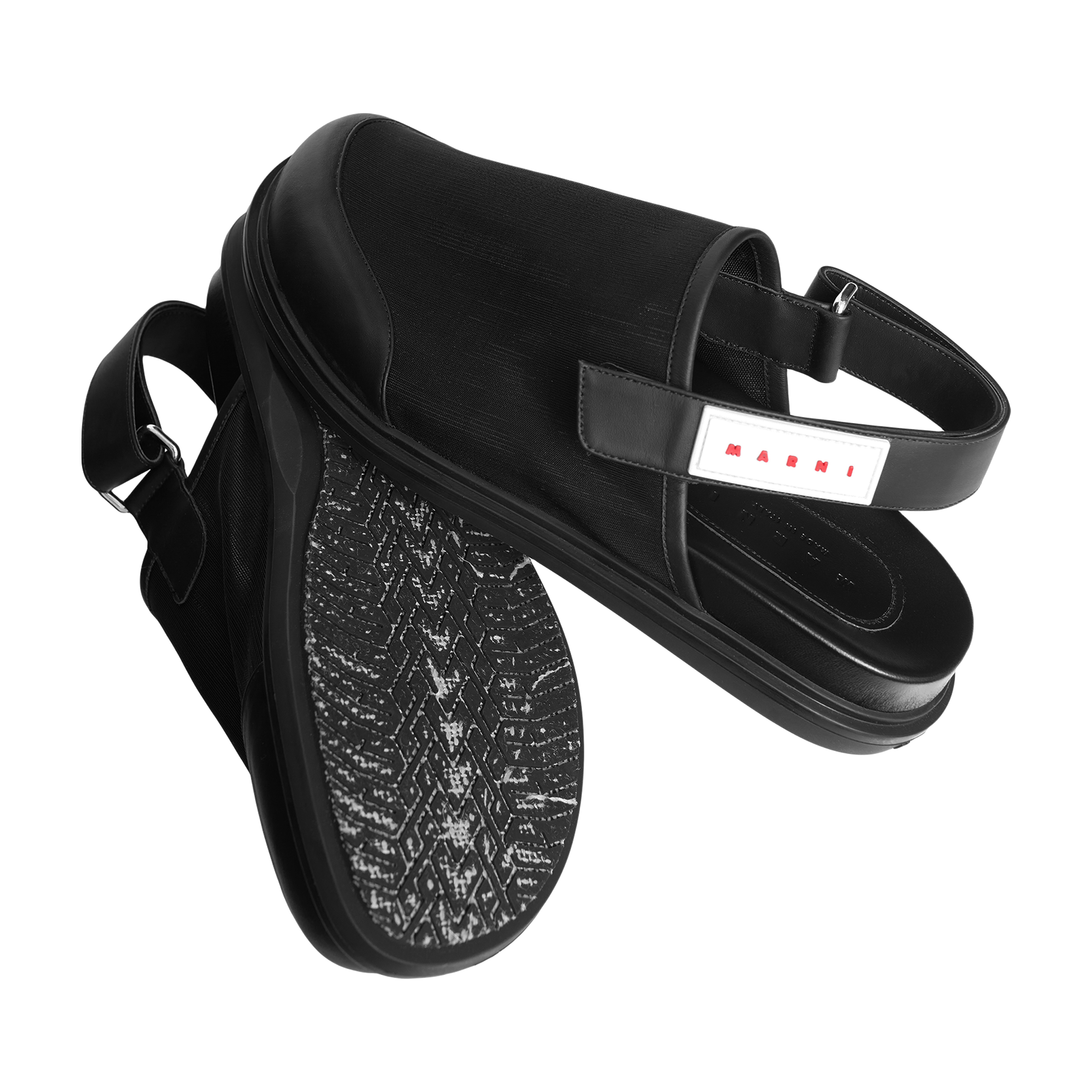 Buy Marni women black back strap mules for $875 online on SV77 