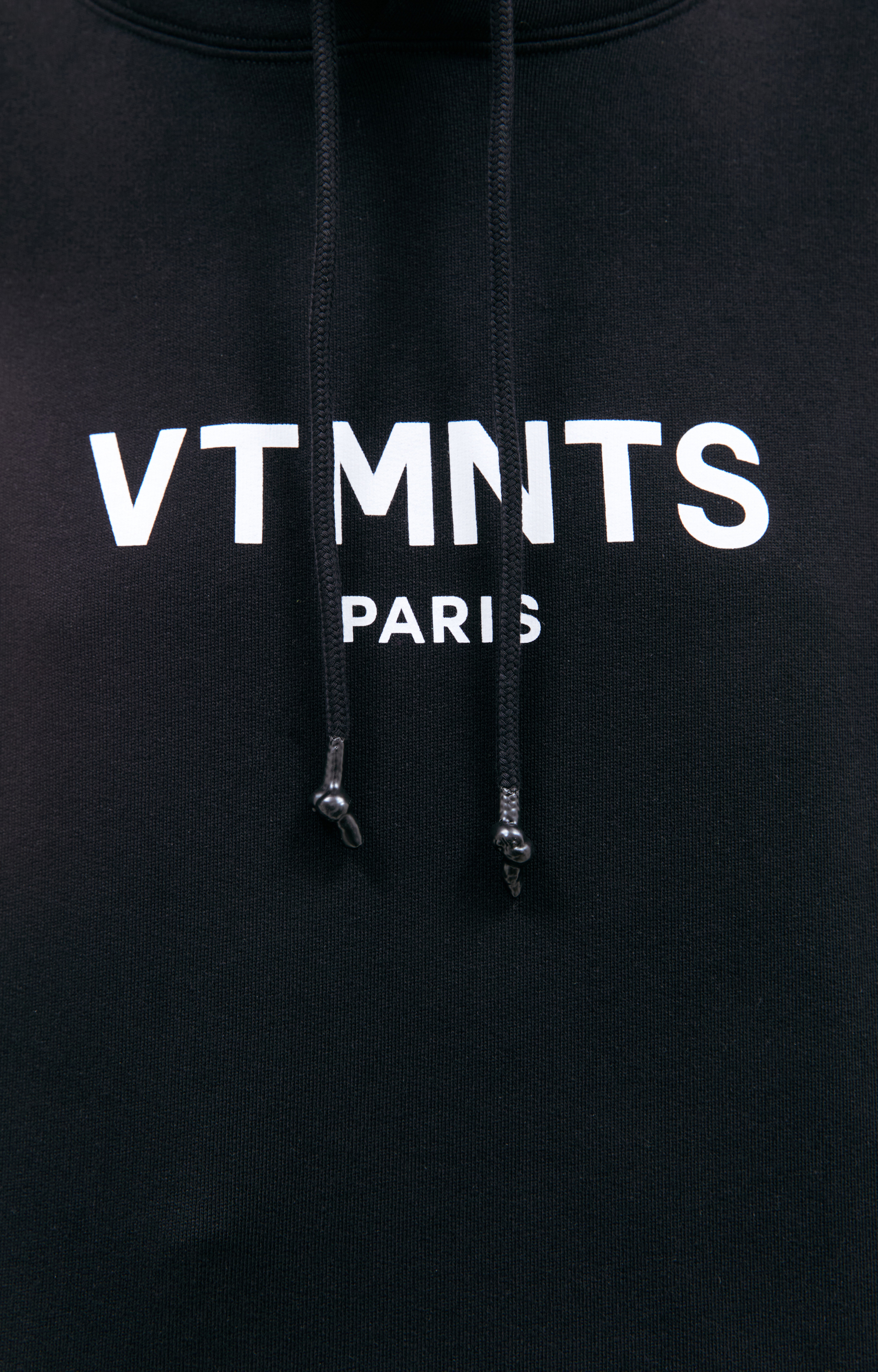 VTMNTS ロゴプリント フード付き 長袖 パーカー ブラック VTMNTS プリント パーカー | ブラック | FARFETCH JP