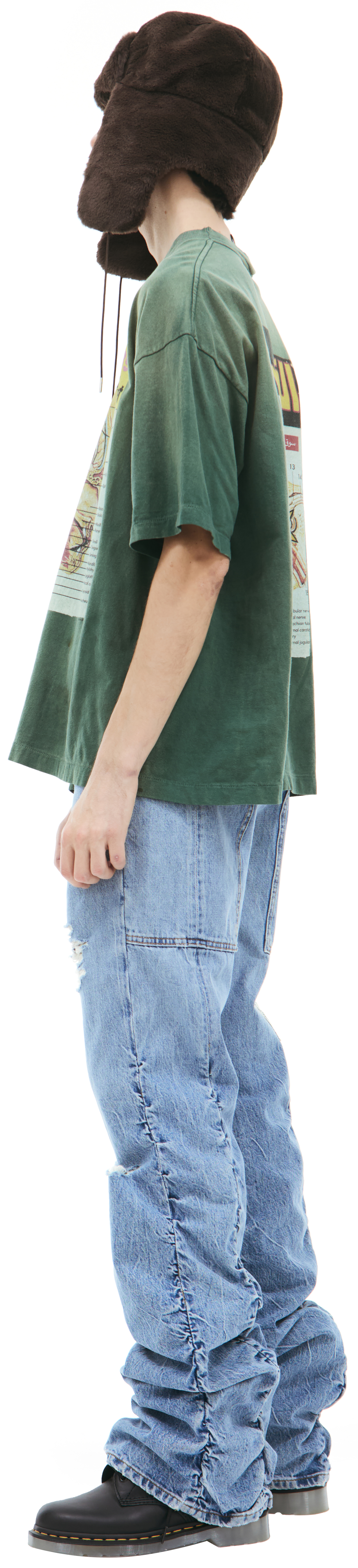 【SAINT Mxxxxxx】CACTUS PLANT FLEA MARKET CP_SS TEE/SUN SAINT MXXXXXX x Cactus Plant Flea Market graphic-print T