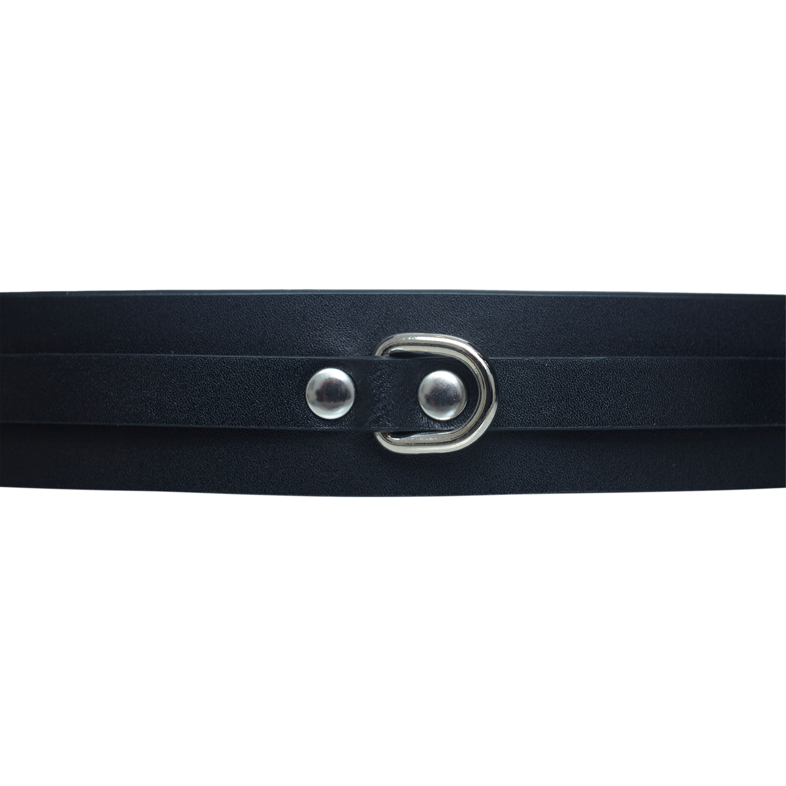 Buy VETEMENTS men black leather belt for $478 online on SV77
