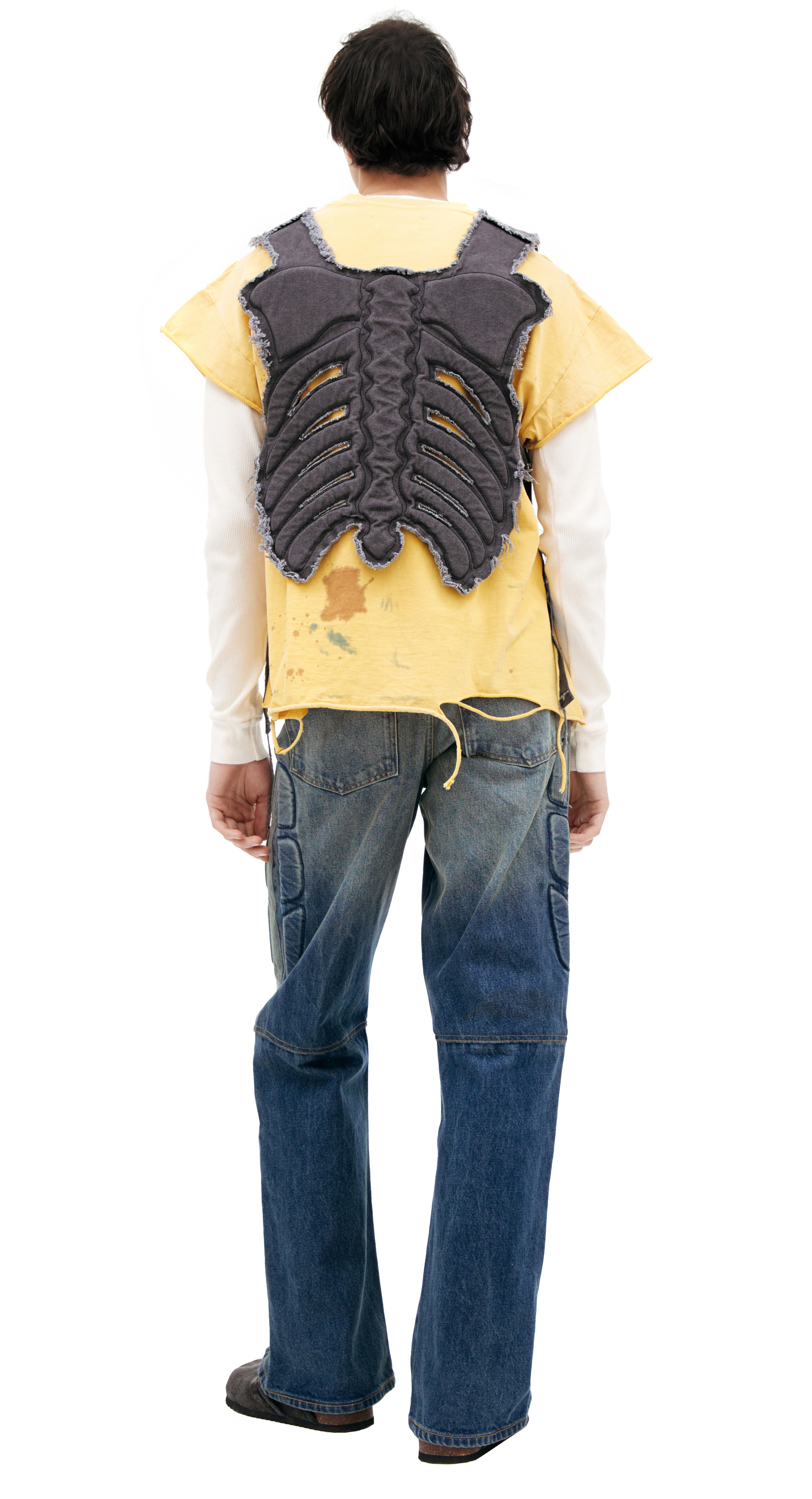 Gamchu Bone vest ベスト ブラック サブカル Gamchu Bone vest ベスト ブラック サブカル