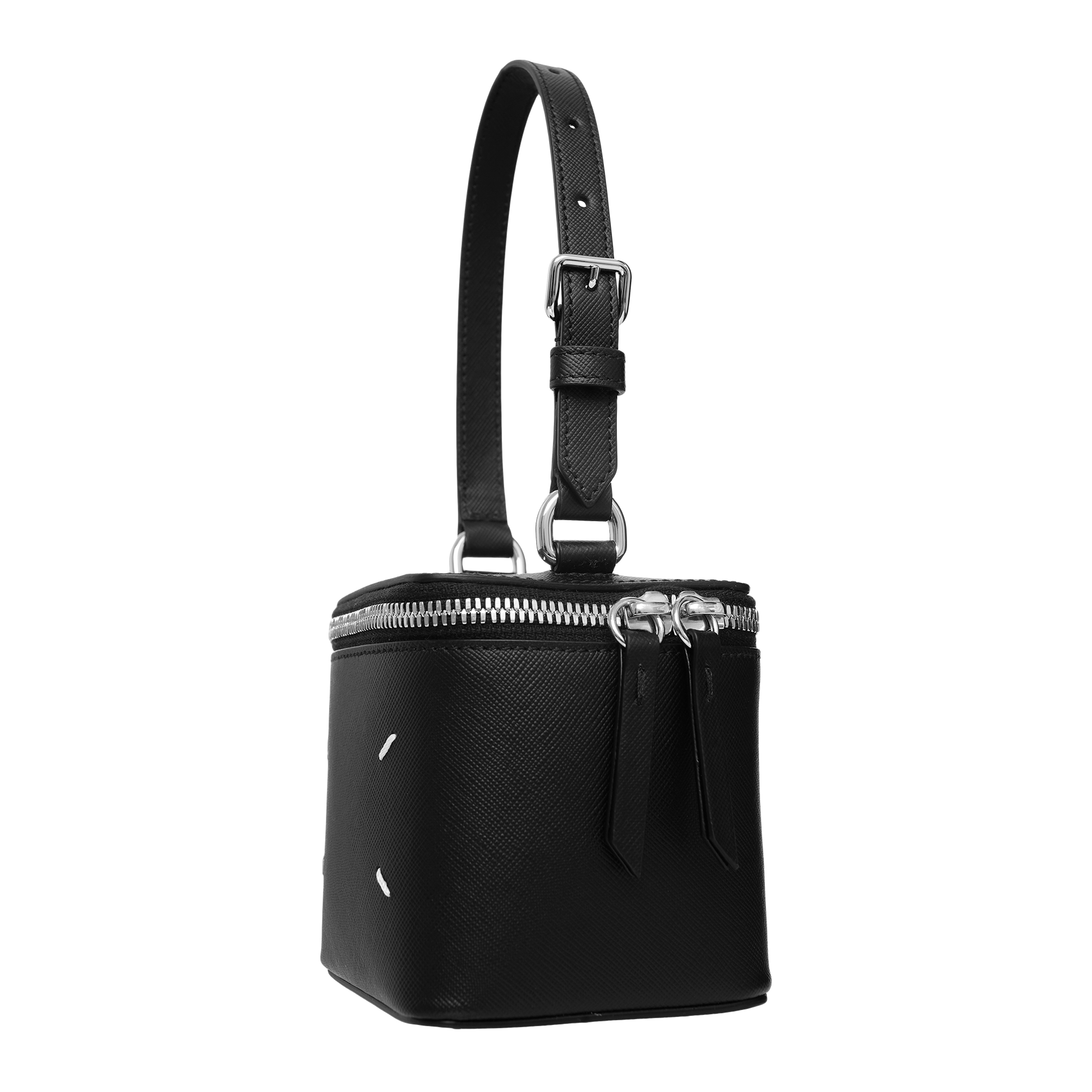 Shop Maison Margiela Micro Cube Handbag In Black